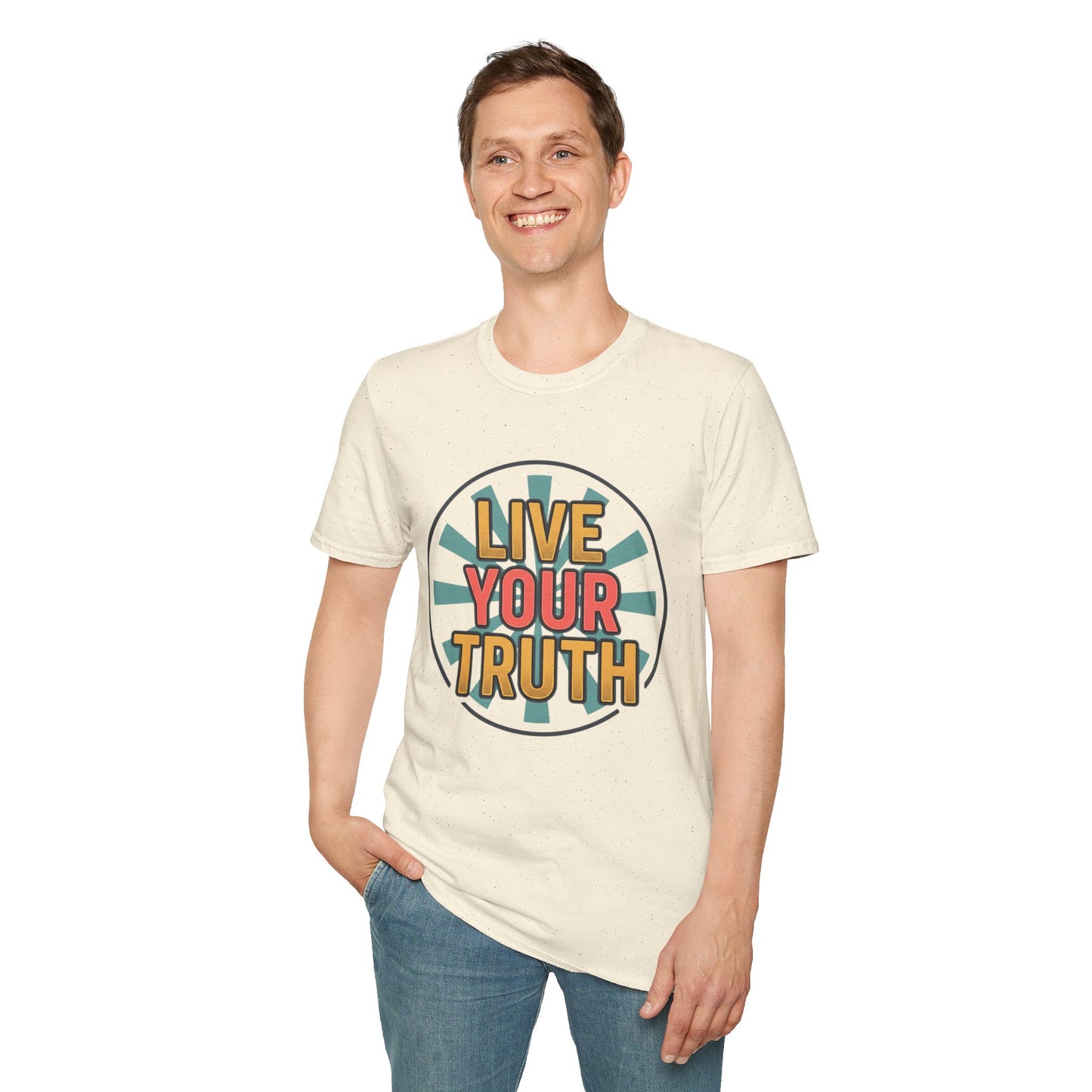 Live Your Truth T-Shirt — Retro Inspirational Graphic Tee
