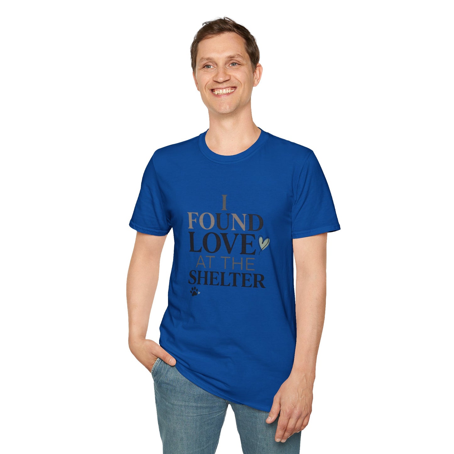 I Found Love at the Shelter T-Shirt — Rescue Pet Adoption Tee