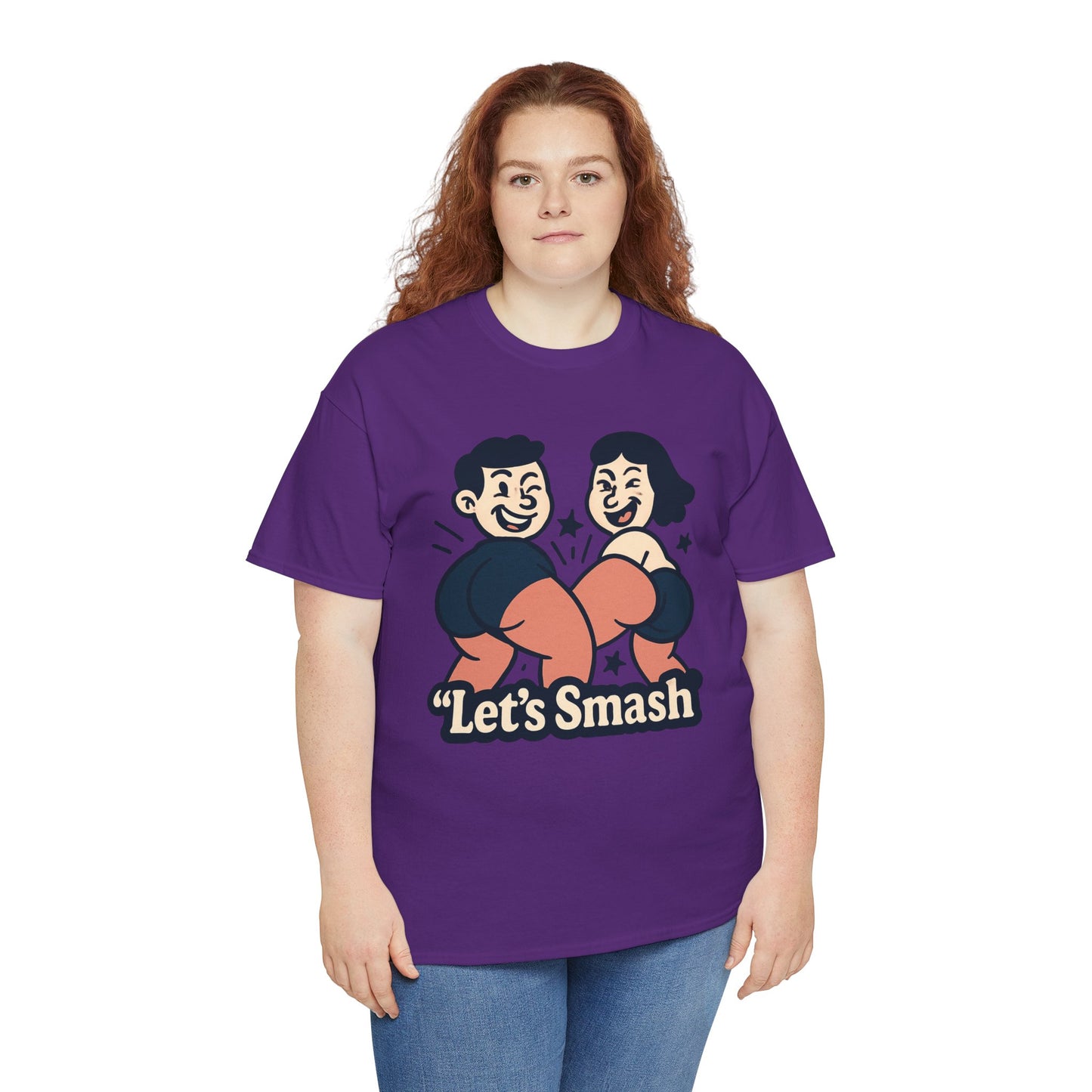 Let's Smash Tee — Retro Couples Valentine's T-Shirt