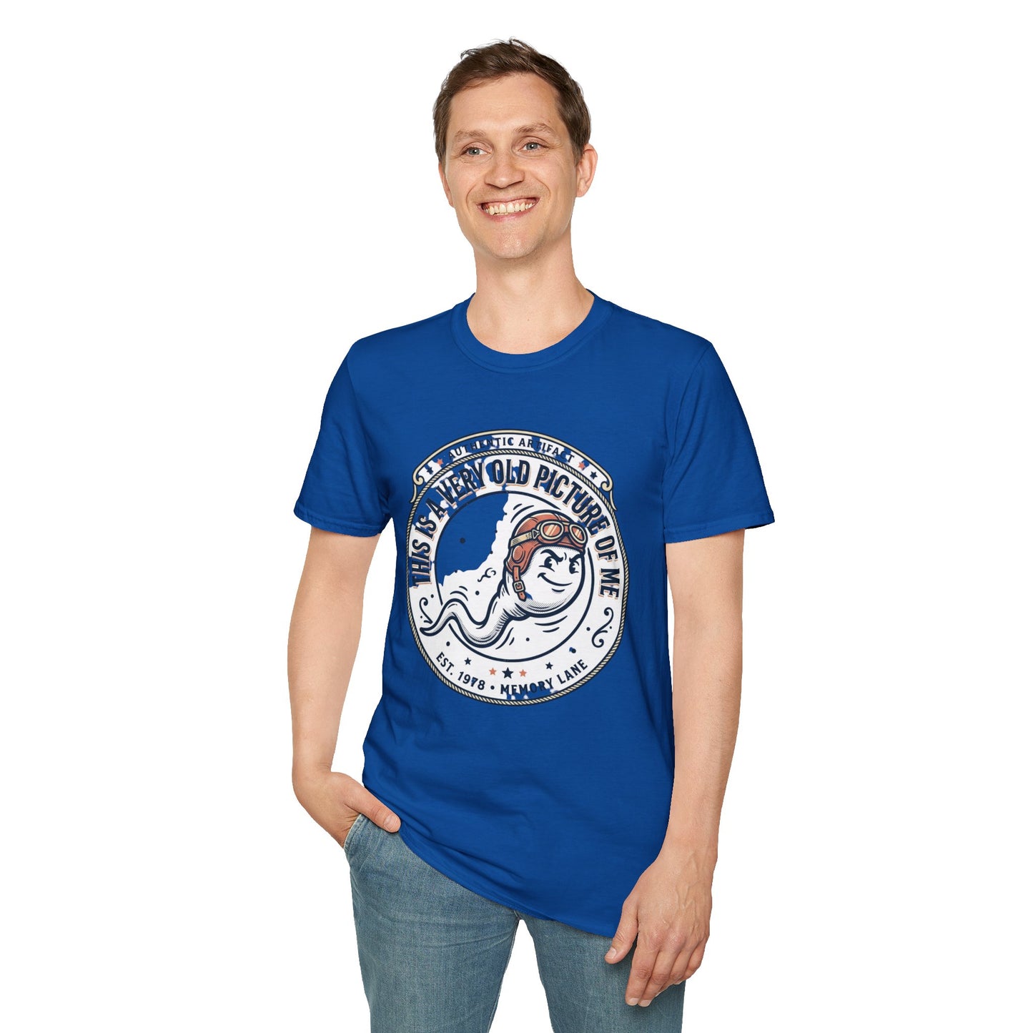"This Is A Very Old Picture Of Me" Retro Marine Tee