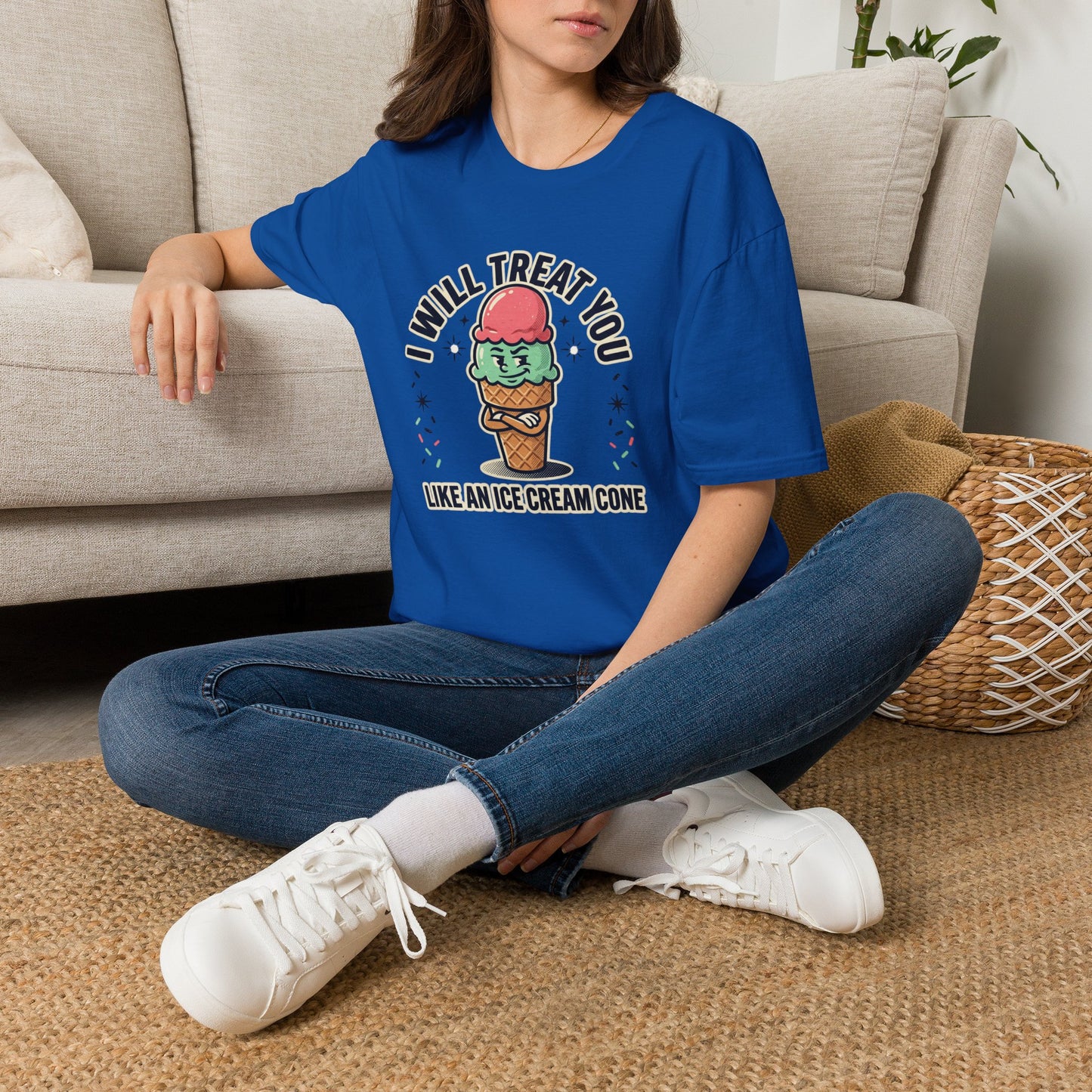 I Will Treat You Like An Ice Cream Cone T-Shirt — Cute Ice Cream Graphic Tee