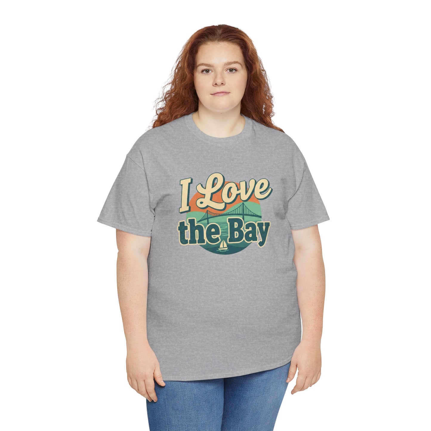 I Love the Bay T-Shirt — Retro Coastal Tee for Bay Lovers