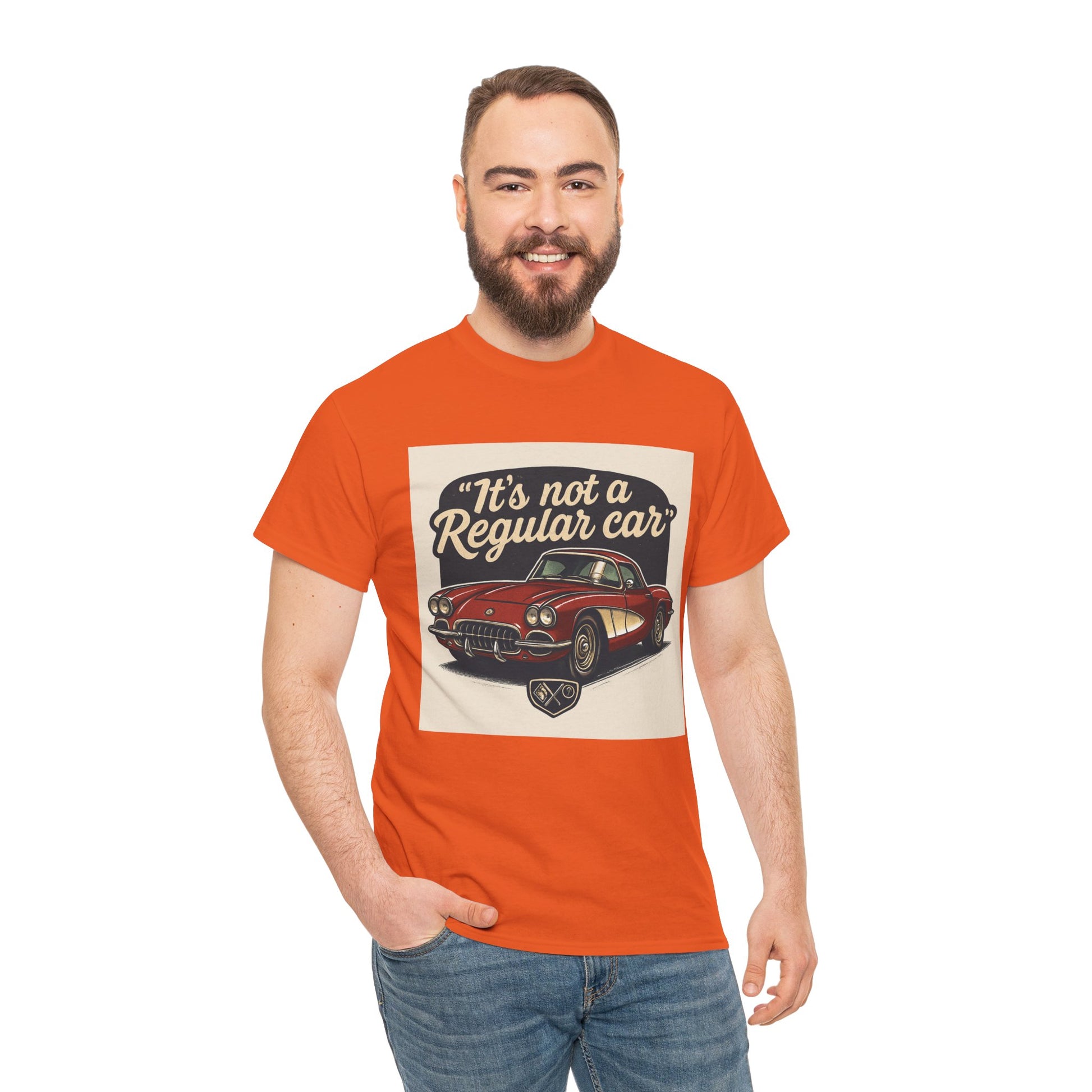 Classic Car Tee — "It's Not a Regular Car" Vintage Muscle Car Shirt Printify