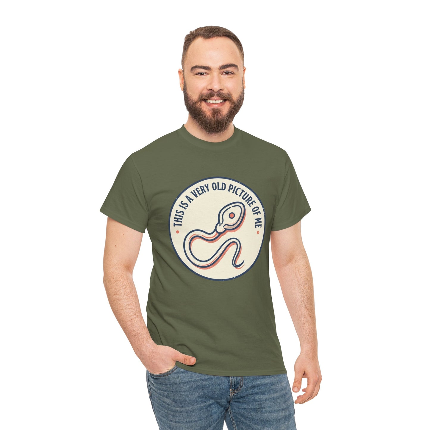 "This Is A Very Old Picture Of Me" Retro Snake Graphic Tee