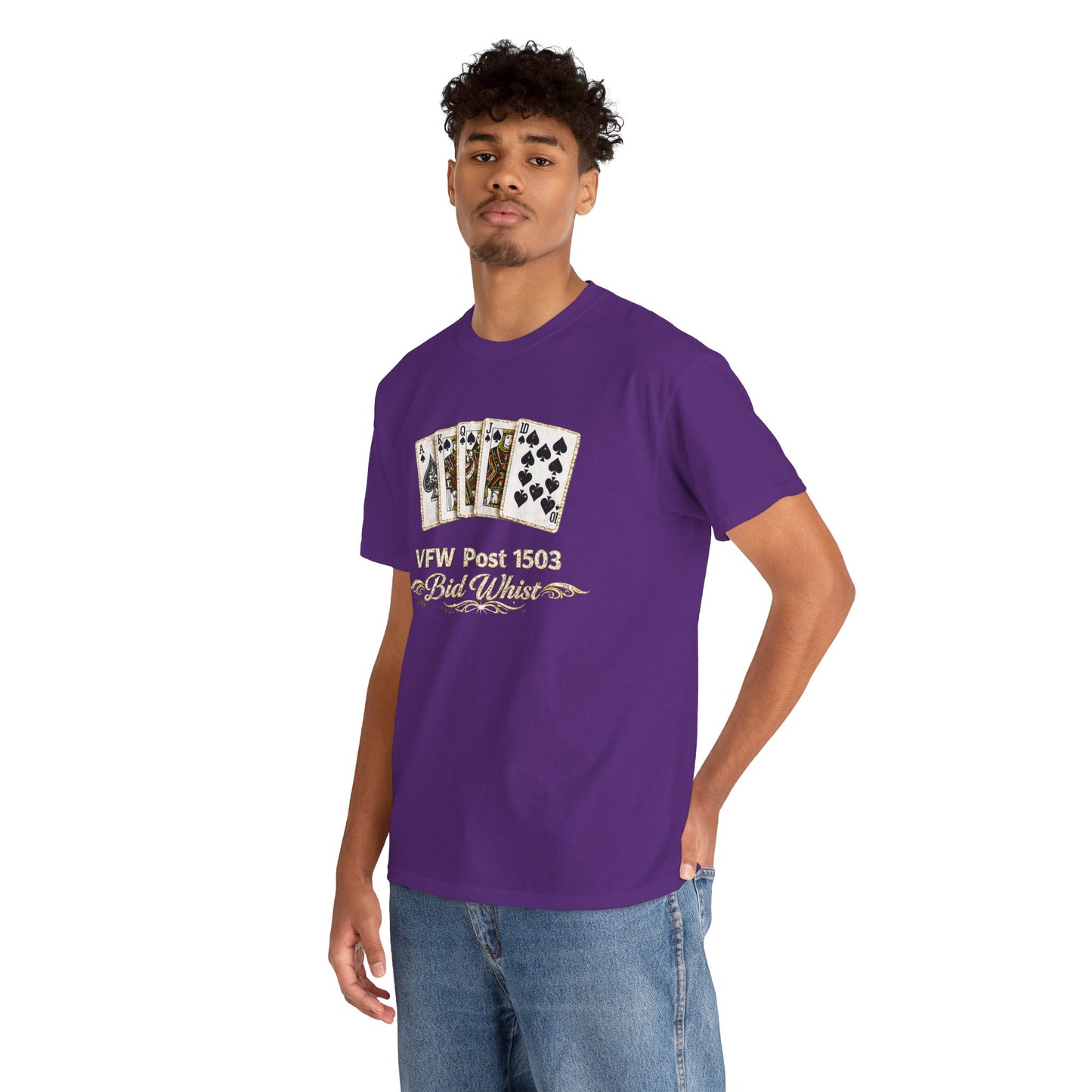 Veterans VFW Poker Night Tee – "VFW Post 1503" Playing Cards Design