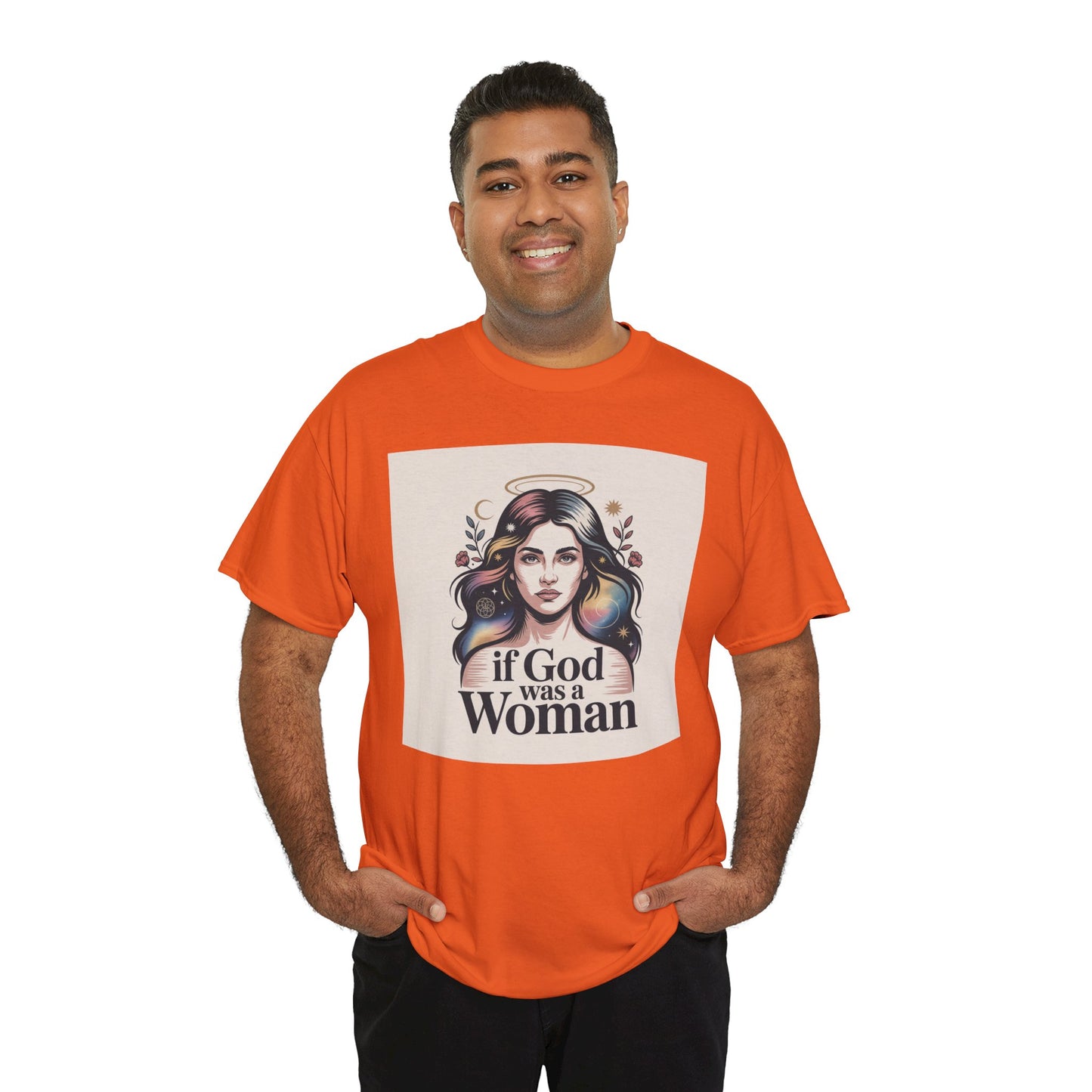 If God Was a Woman T-Shirt — Feminist Retro Portrait Tee