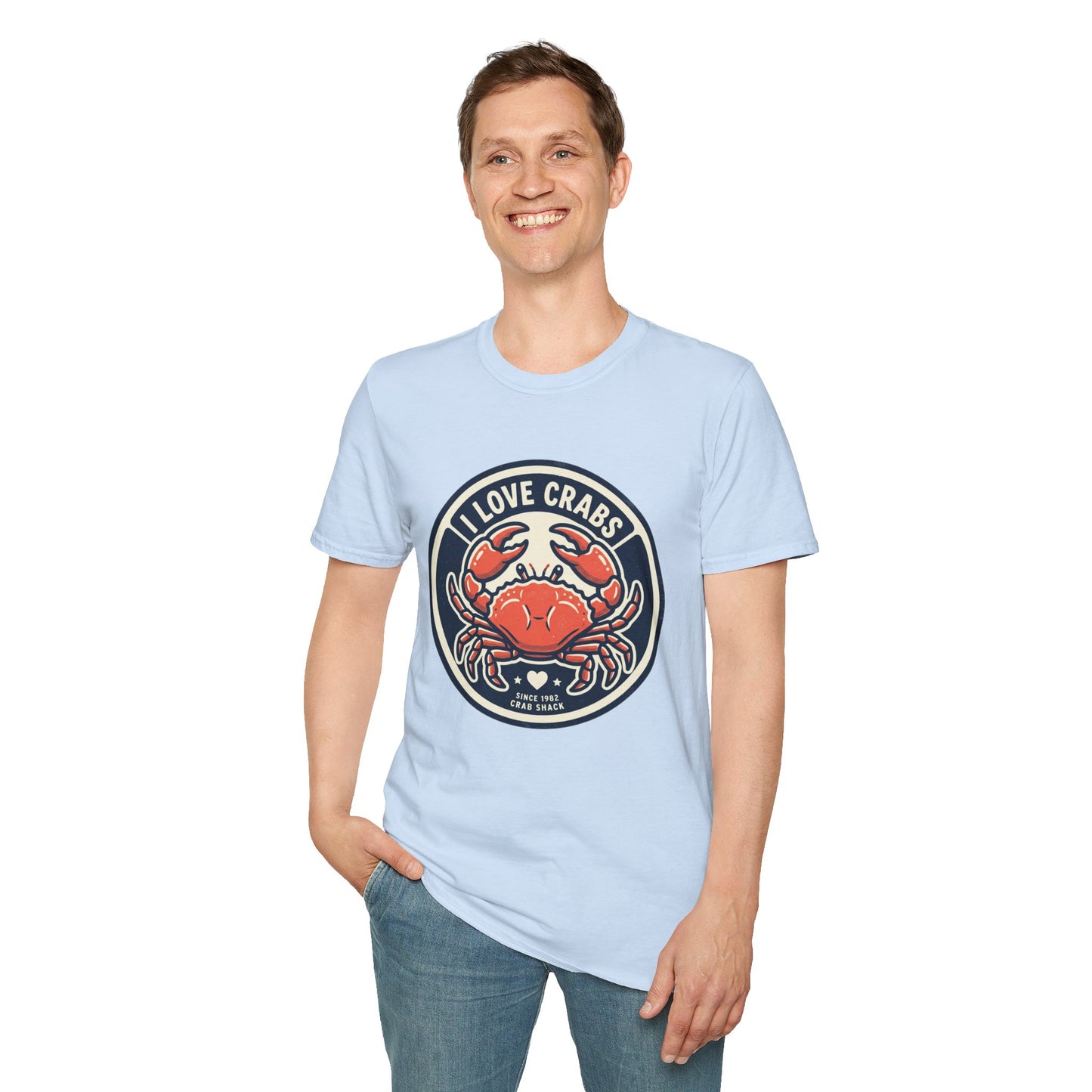 Crab Lover T-Shirt — I Love Crabs Vintage Seafood Graphic Tee