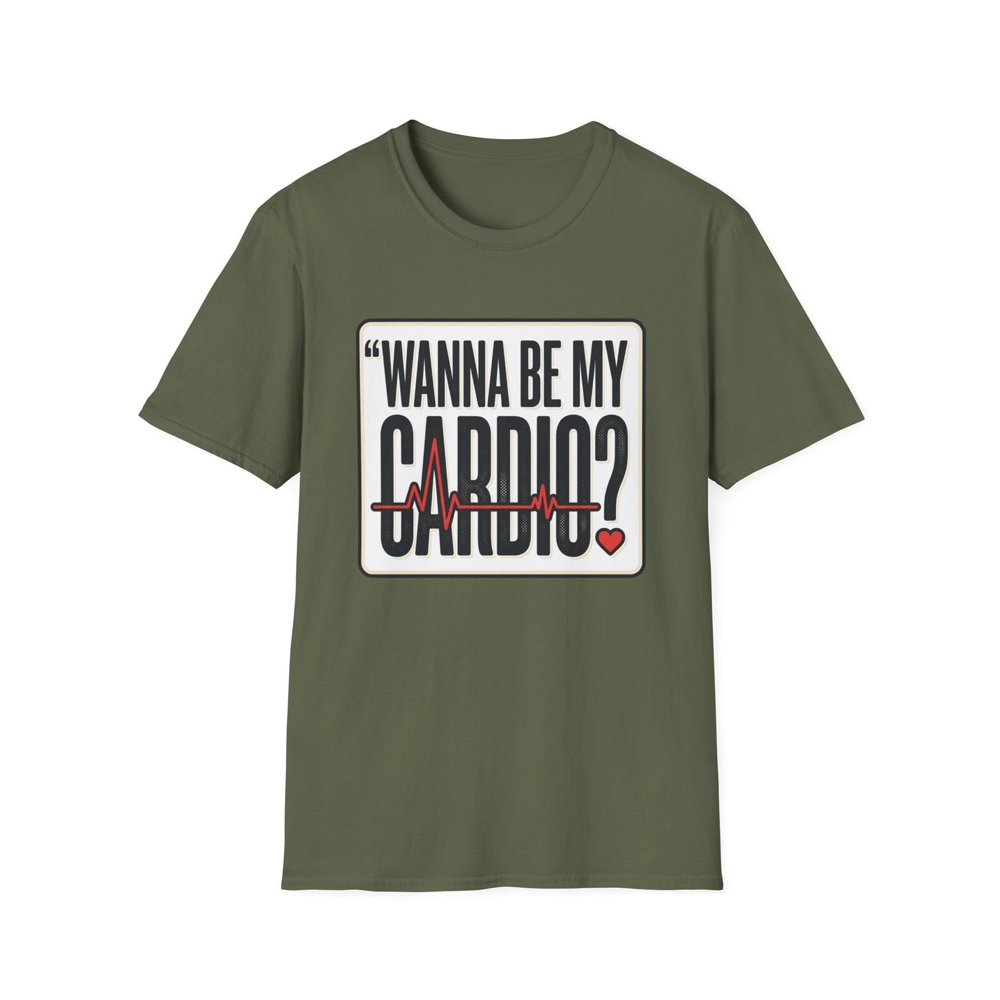 Wanna Be My Cardio? T-Shirt — Funny Fitness Graphic Tee for Gym Lovers
