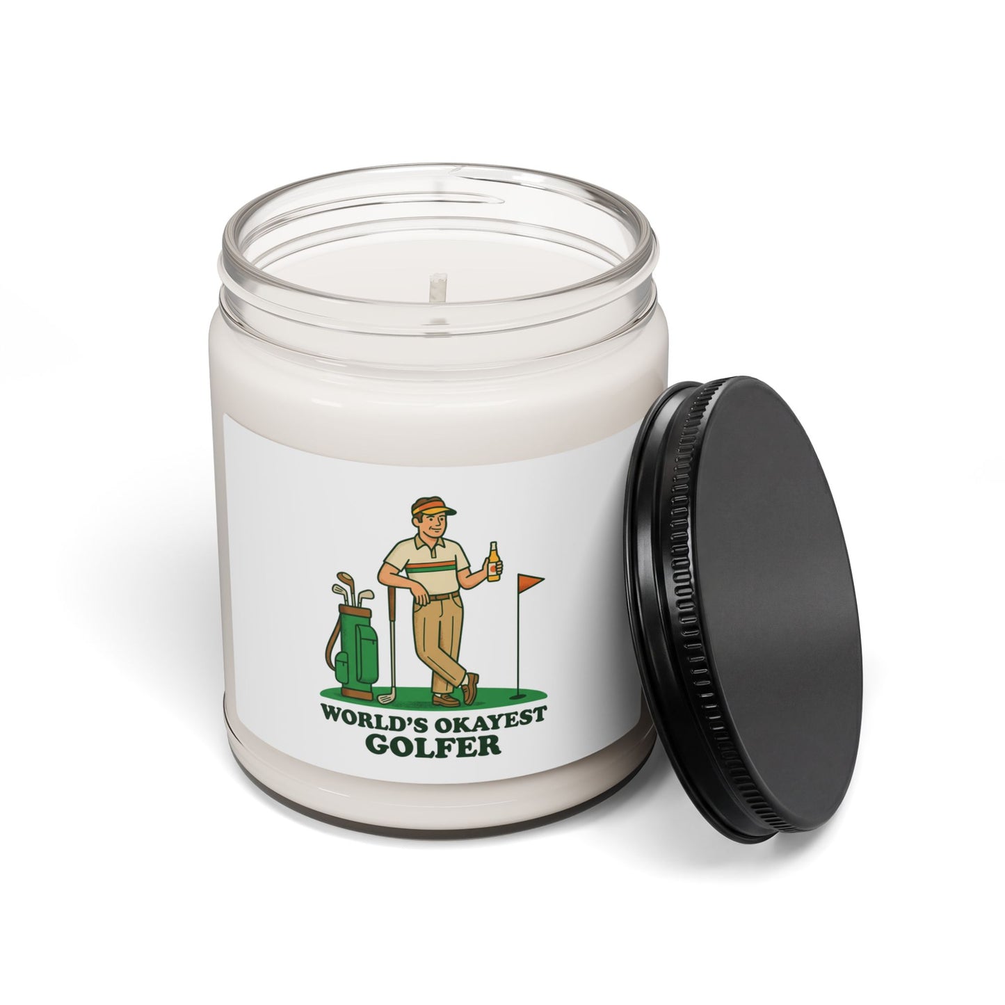 World's Okayest Golfer Candle, Golf Humor | Retro Clubhouse Soy Candle