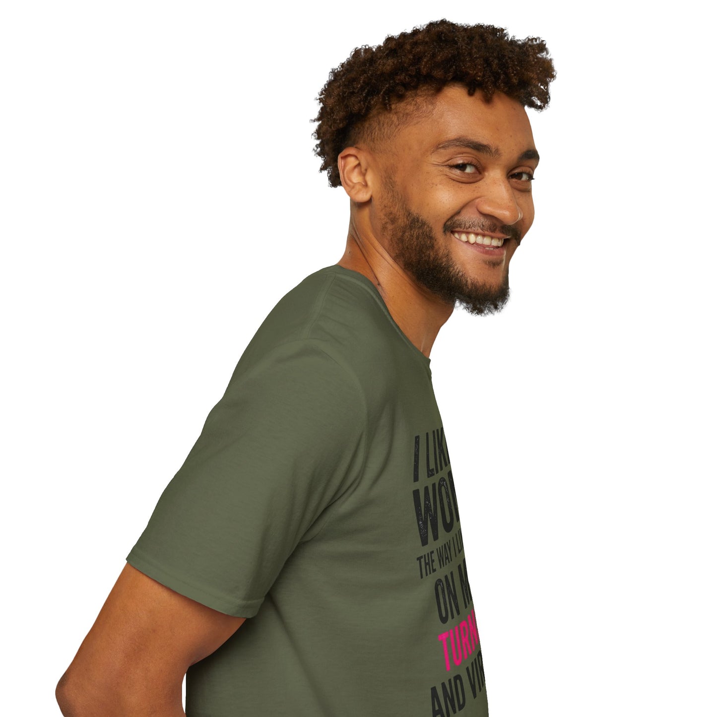 "I Like My Women the Way I Like My Laptop: On My Lap, Turned On, and Virus Free"-Funny Graphic T‑Shirt
