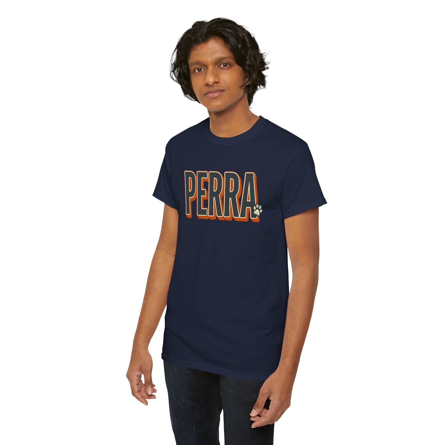 Perra Graphic Tee – Bold Retro Lettering T-Shirt