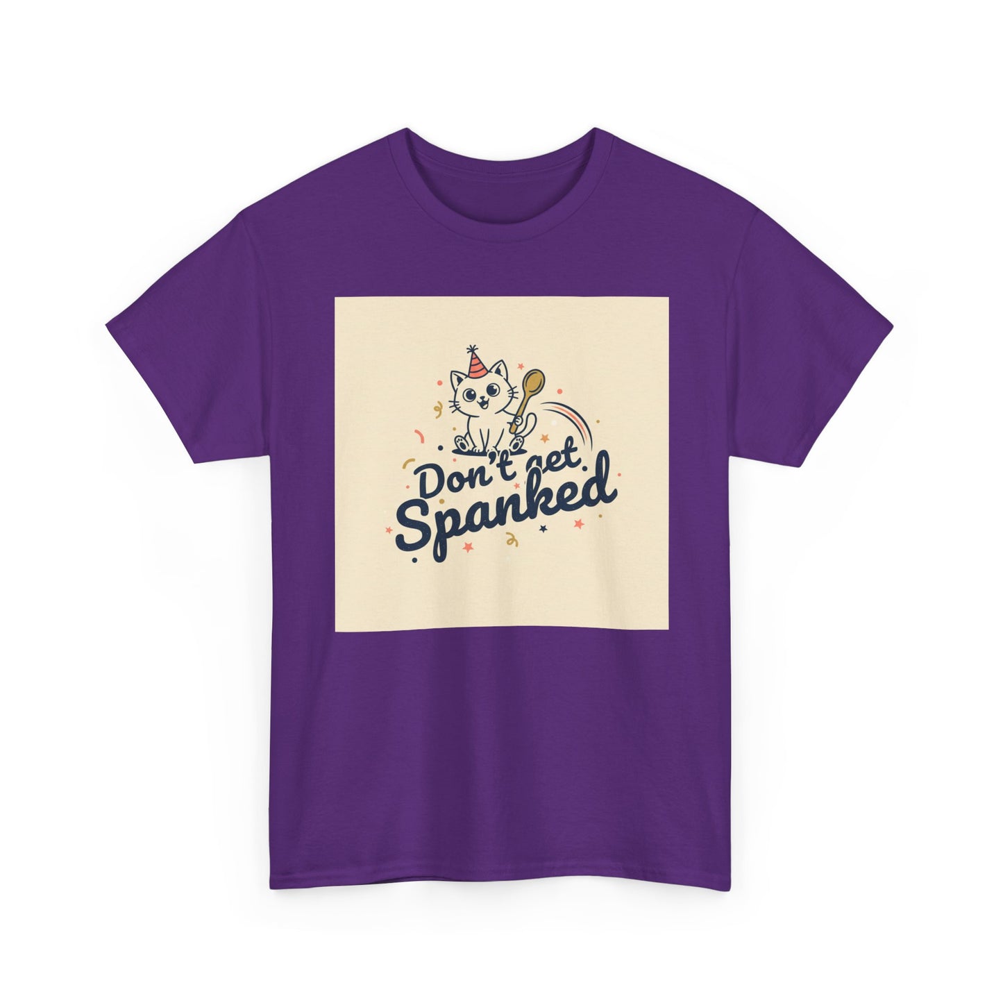 Don’t Get Spanked Cat Tee — Cute Retro Kitten Graphic T-Shirt Printify