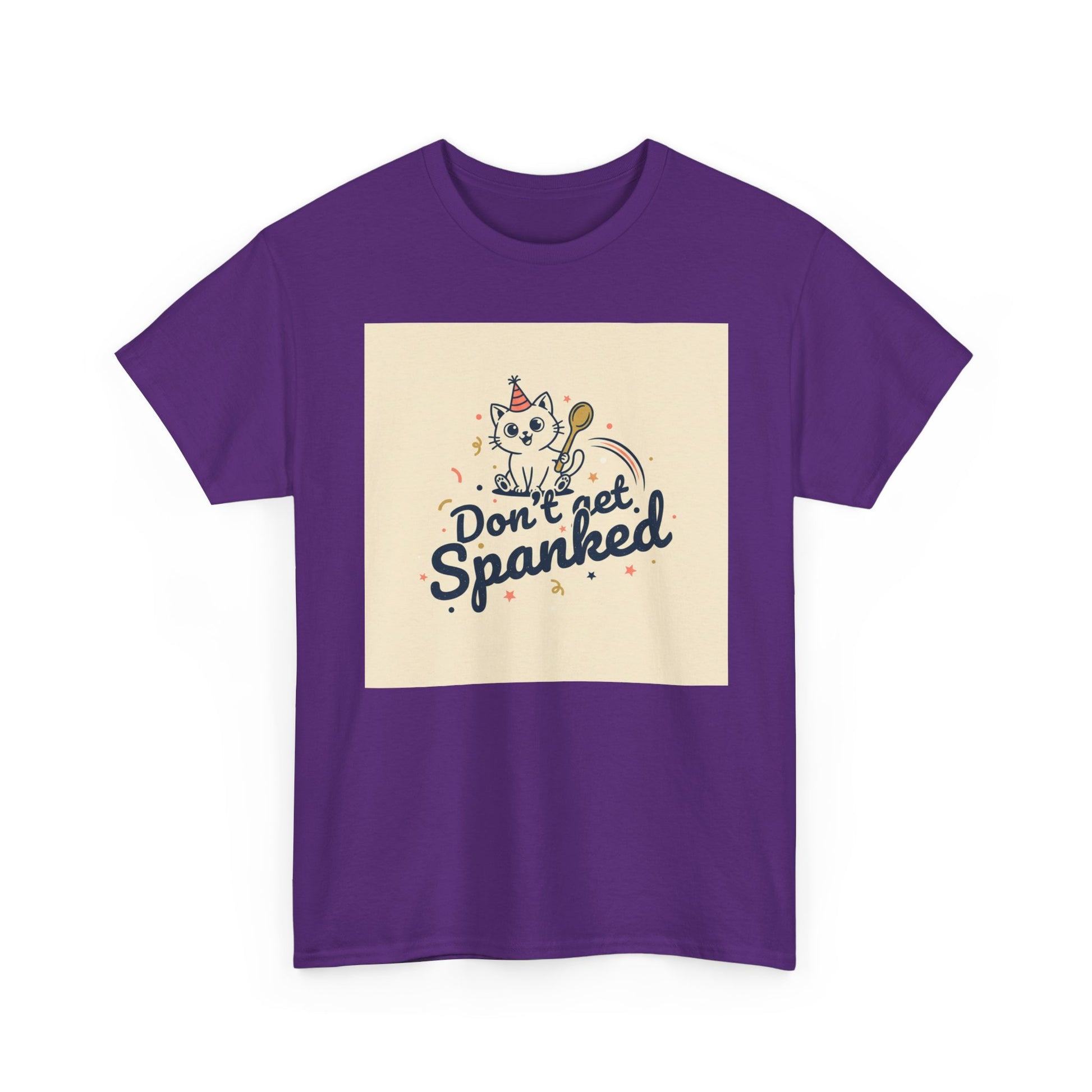 Don’t Get Spanked Cat Tee — Cute Retro Kitten Graphic T-Shirt Printify