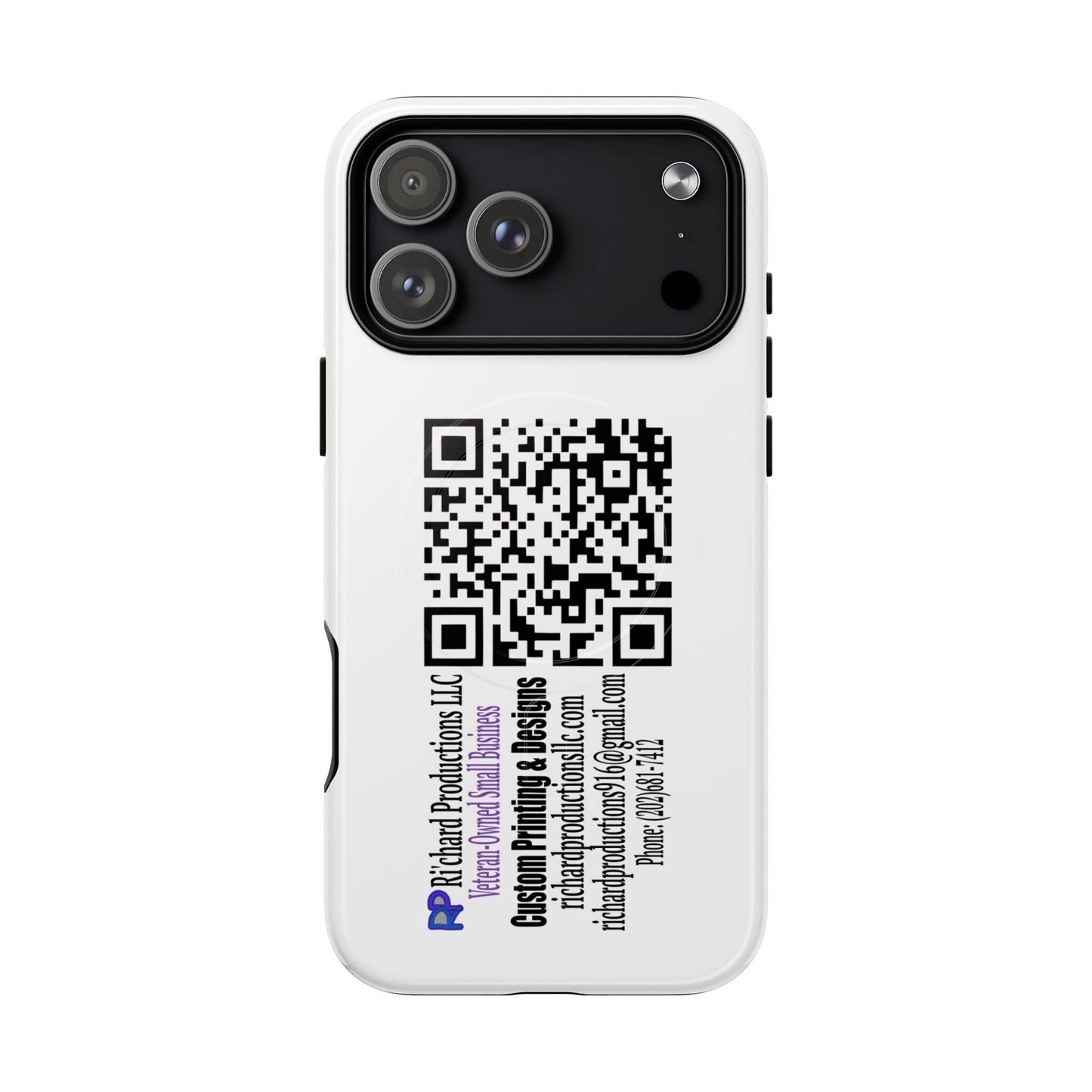 Magnetic QR Code Phone Case — Tough Protective Magnetic Phone Cover with Scannable QR Design Printify