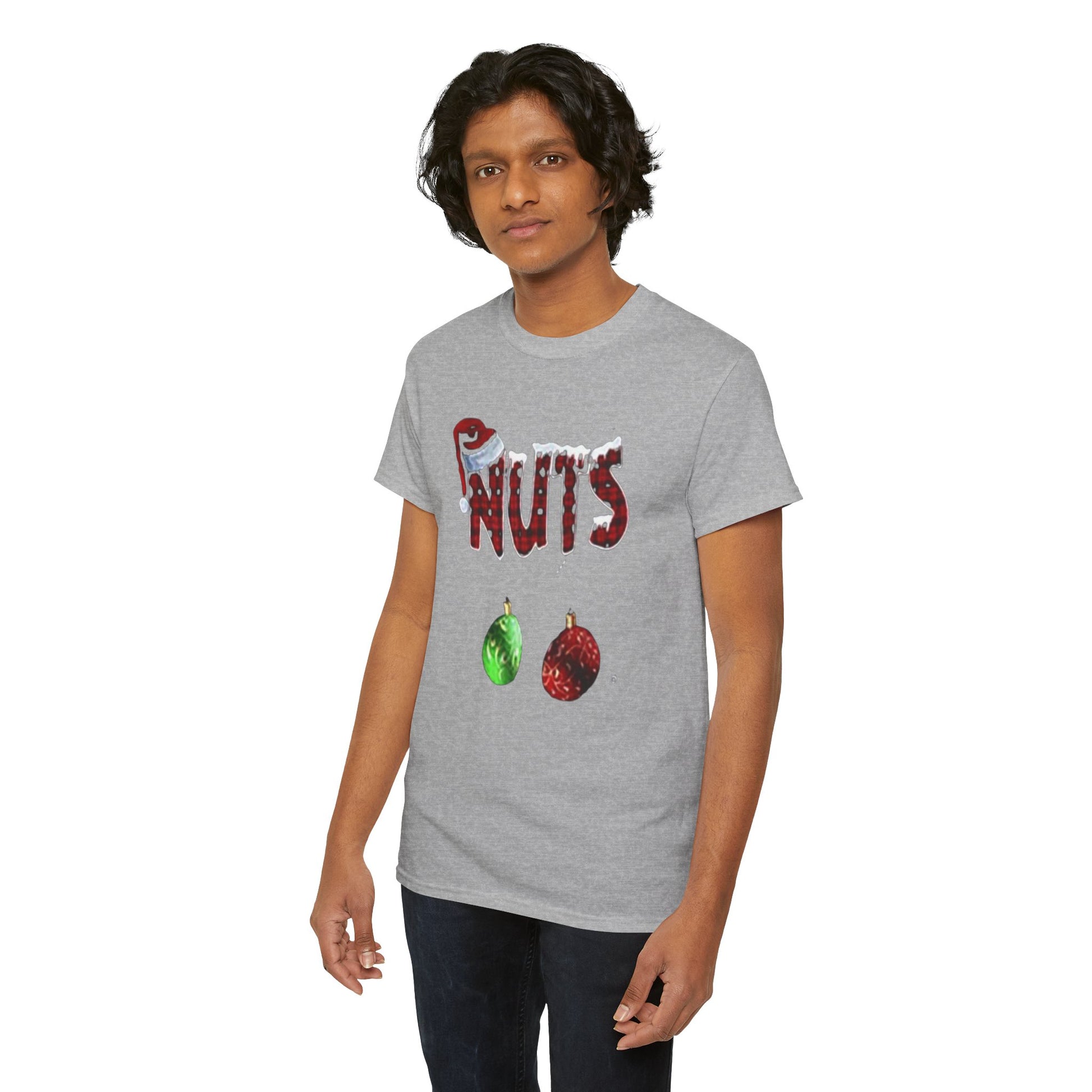 Holiday 'Nuts' Tee — Funny Christmas Ornament Graphic T-Shirt Printify