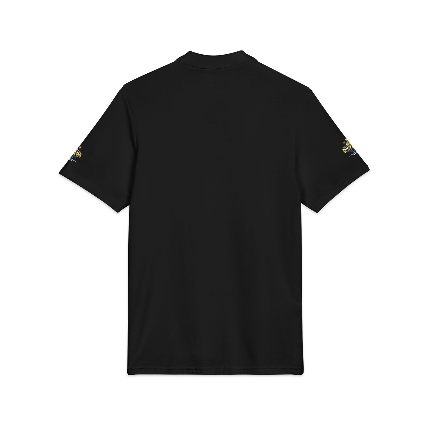 DMVBOA Embroidered Crest Polo Shirt — Classic Black Club Logo Printify
