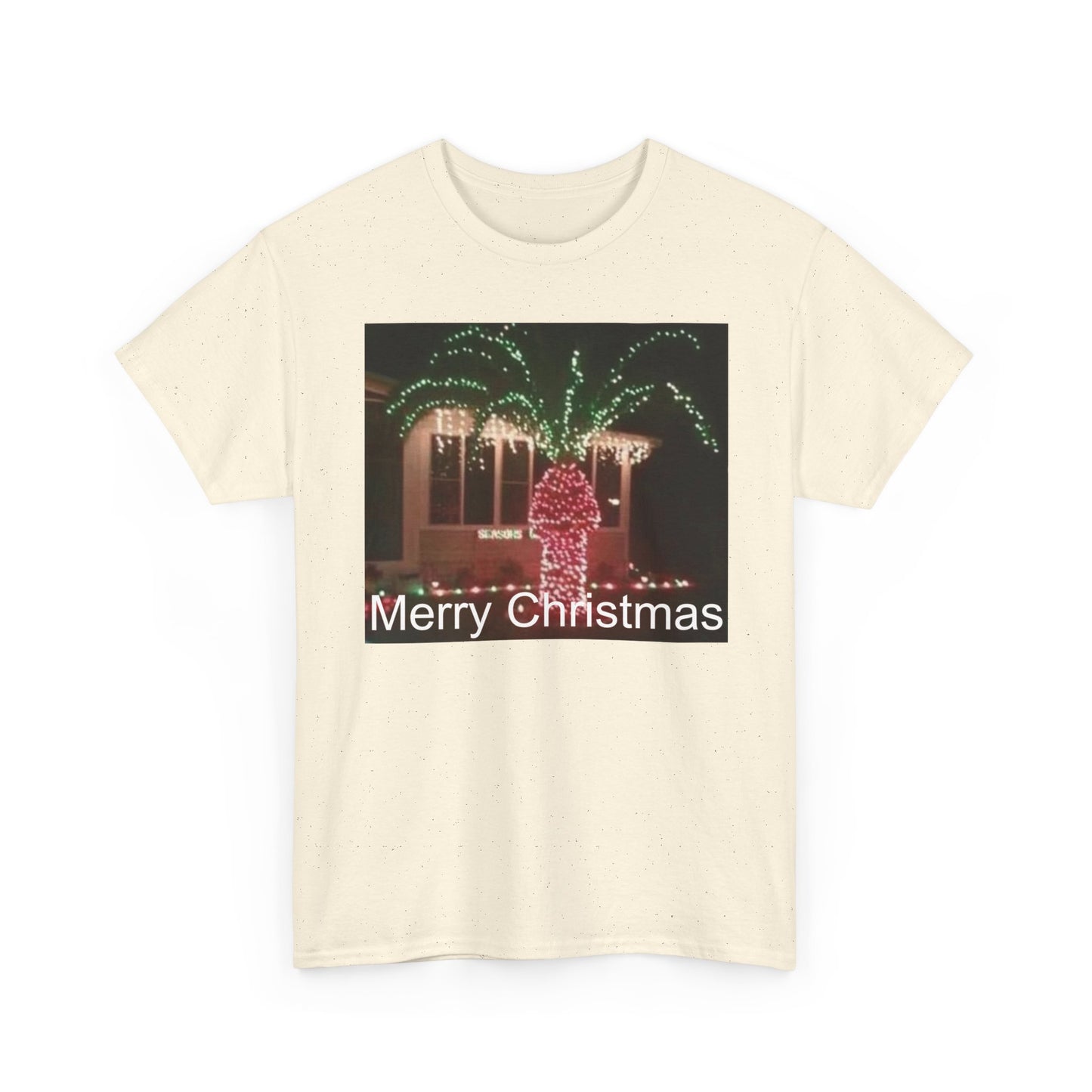 Christmas Lights Tee — 'Merry Christmas' Holiday Graphic T-Shirt Printify