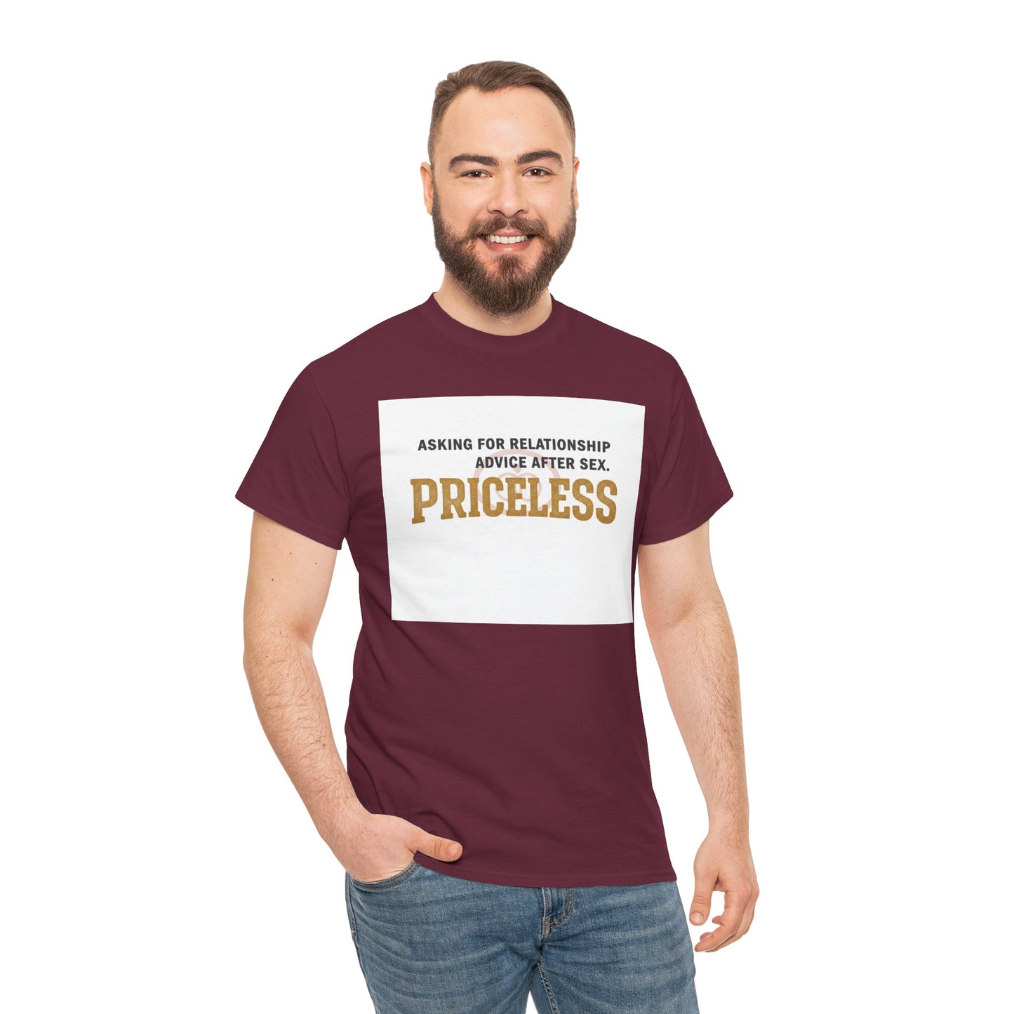 Priceless Funny Graphic Tee — "Asking for Relationship Advice After Sex" Casual Cotton Shirt