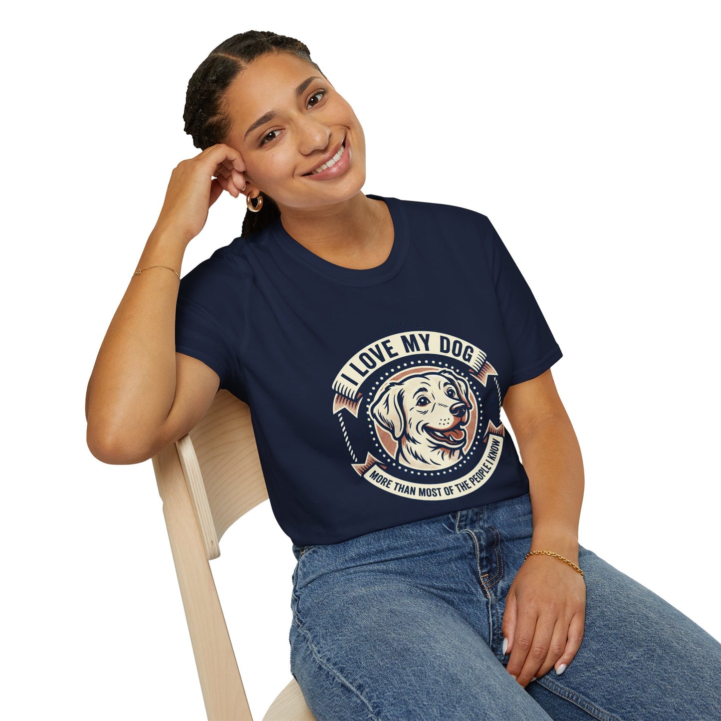 I Love My Dog T-Shirt – Retro Dog Lover Tee ("I Love My Dog More Than Most of the People I Know")