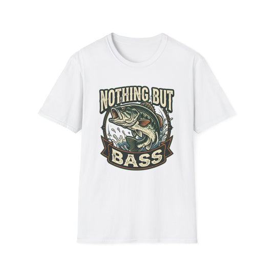 Nothing But Bass Fishing T-Shirt — Retro Largemouth Bass Graphic Tee