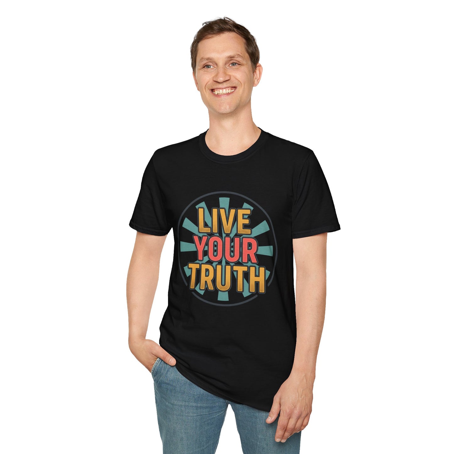Live Your Truth T-Shirt — Retro Inspirational Graphic Tee