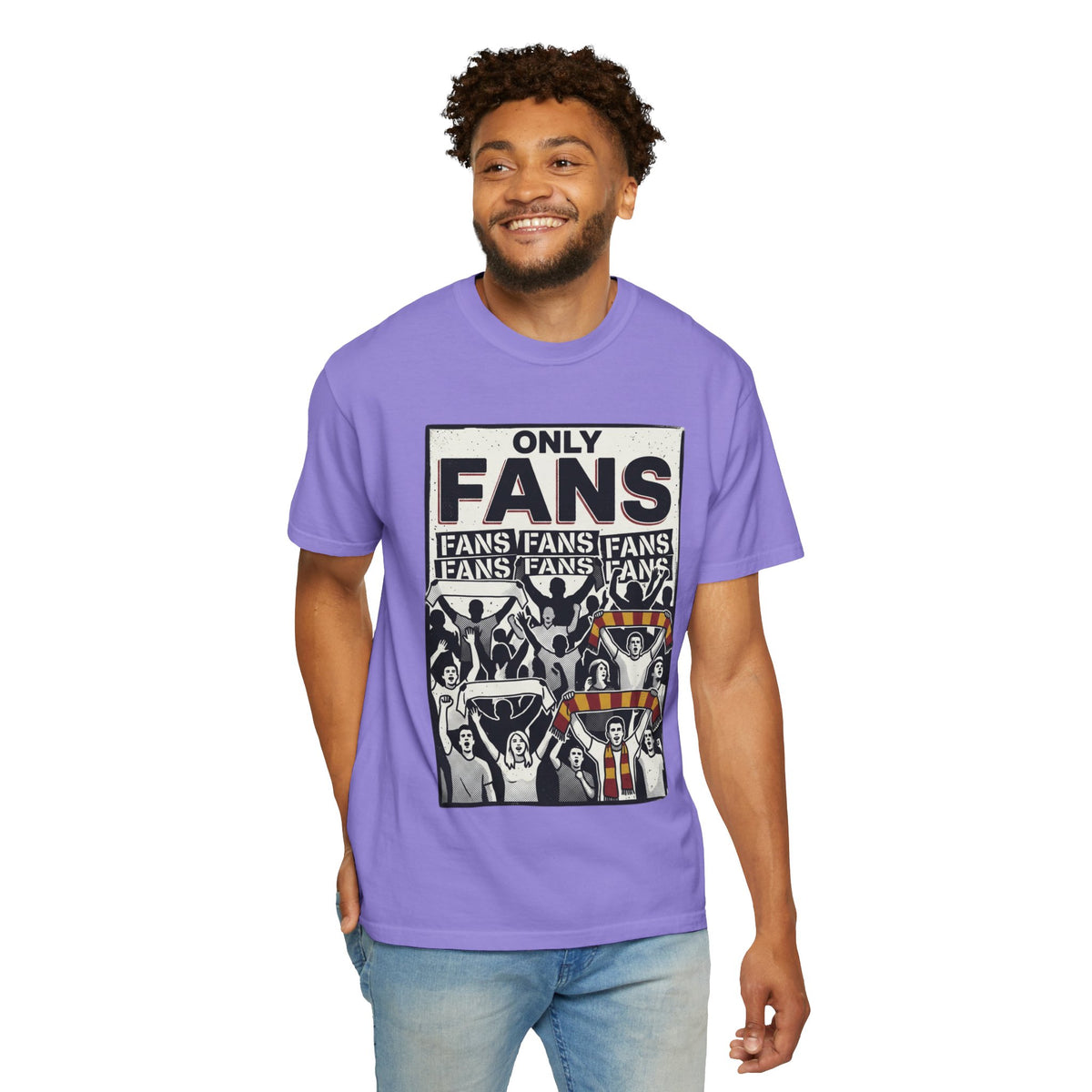 Only Fans Crowd Graphic T-Shirt — Vintage Sports Fan Tee