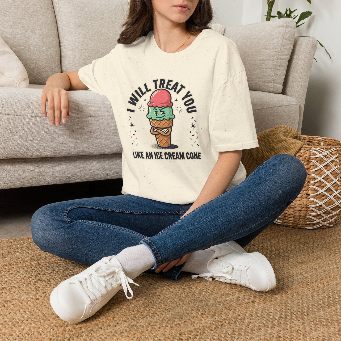 I Will Treat You Like An Ice Cream Cone T-Shirt — Cute Ice Cream Graphic Tee