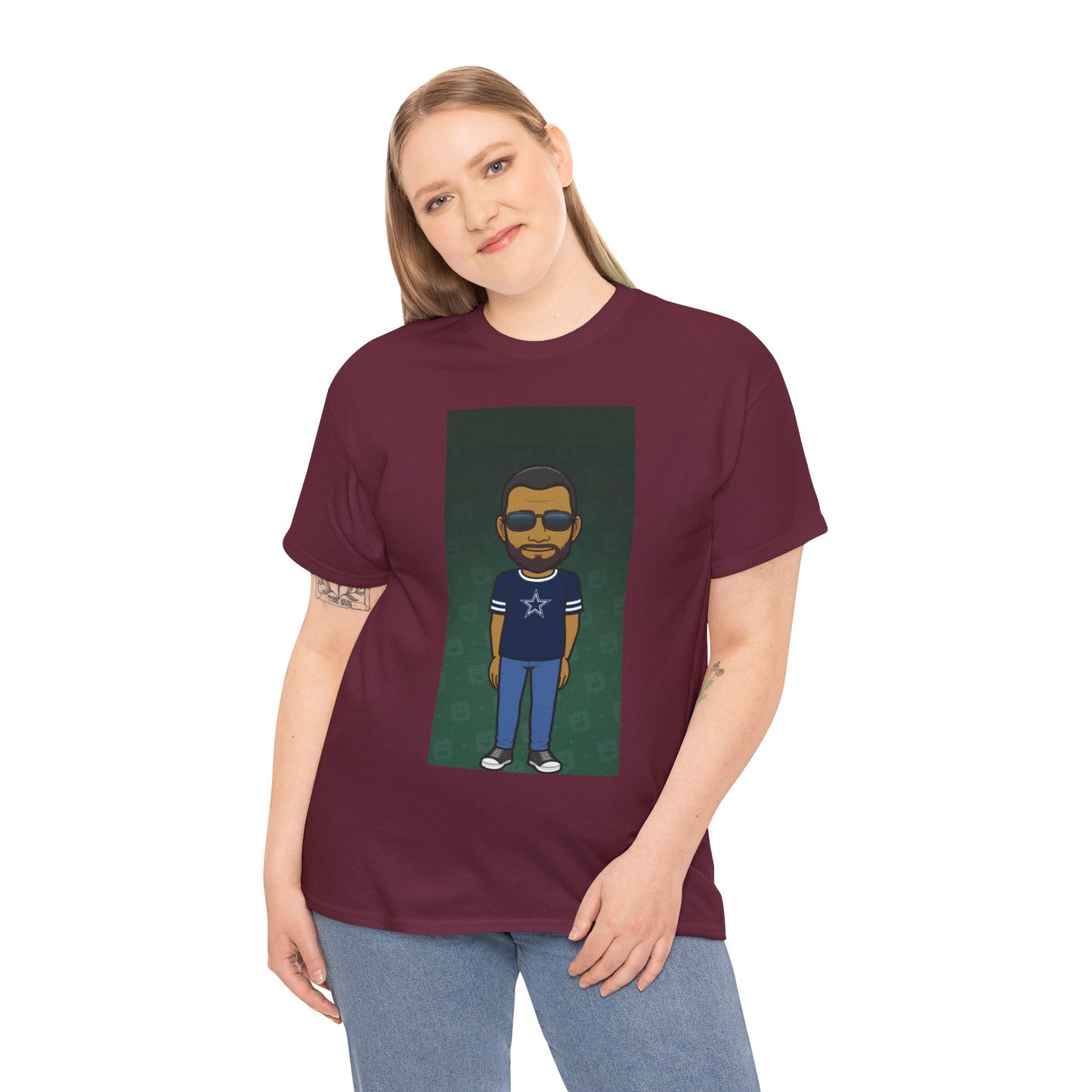 Cartoon Guy Graphic Tee — Personalized Avatar Shirt Printify