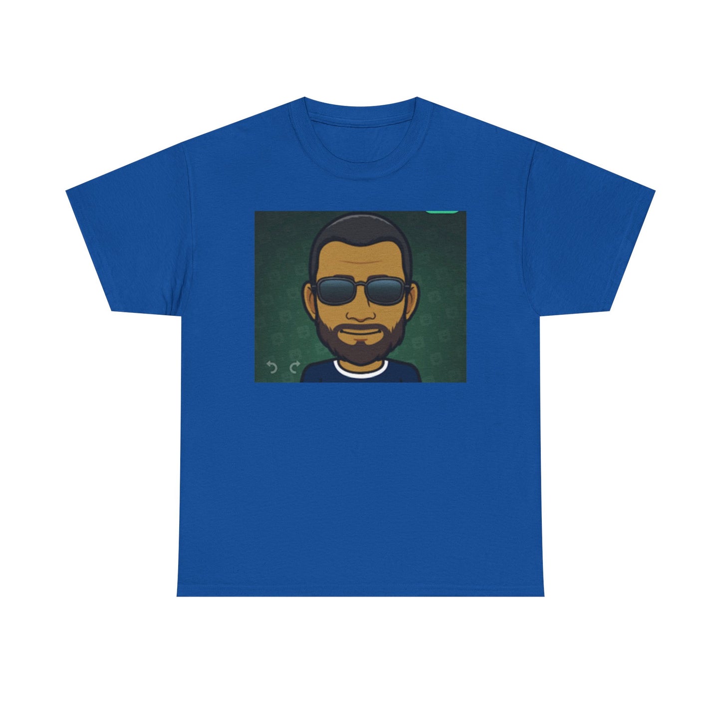 Bitmoji Portrait Tee — Cool Sunglasses Avatar Graphic T-Shirt Printify