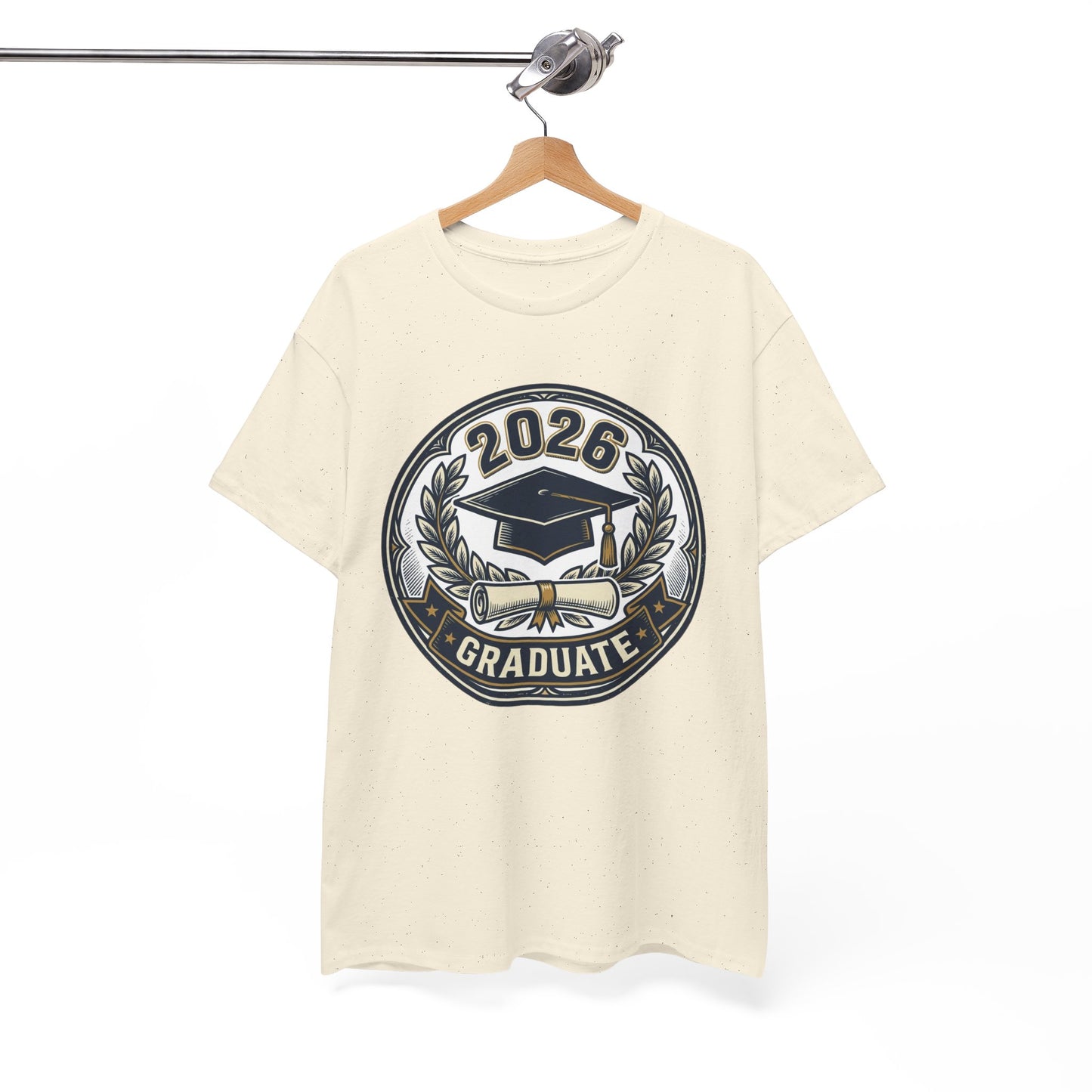 2026 Graduate T-Shirt — Graduation Cap Emblem Tee