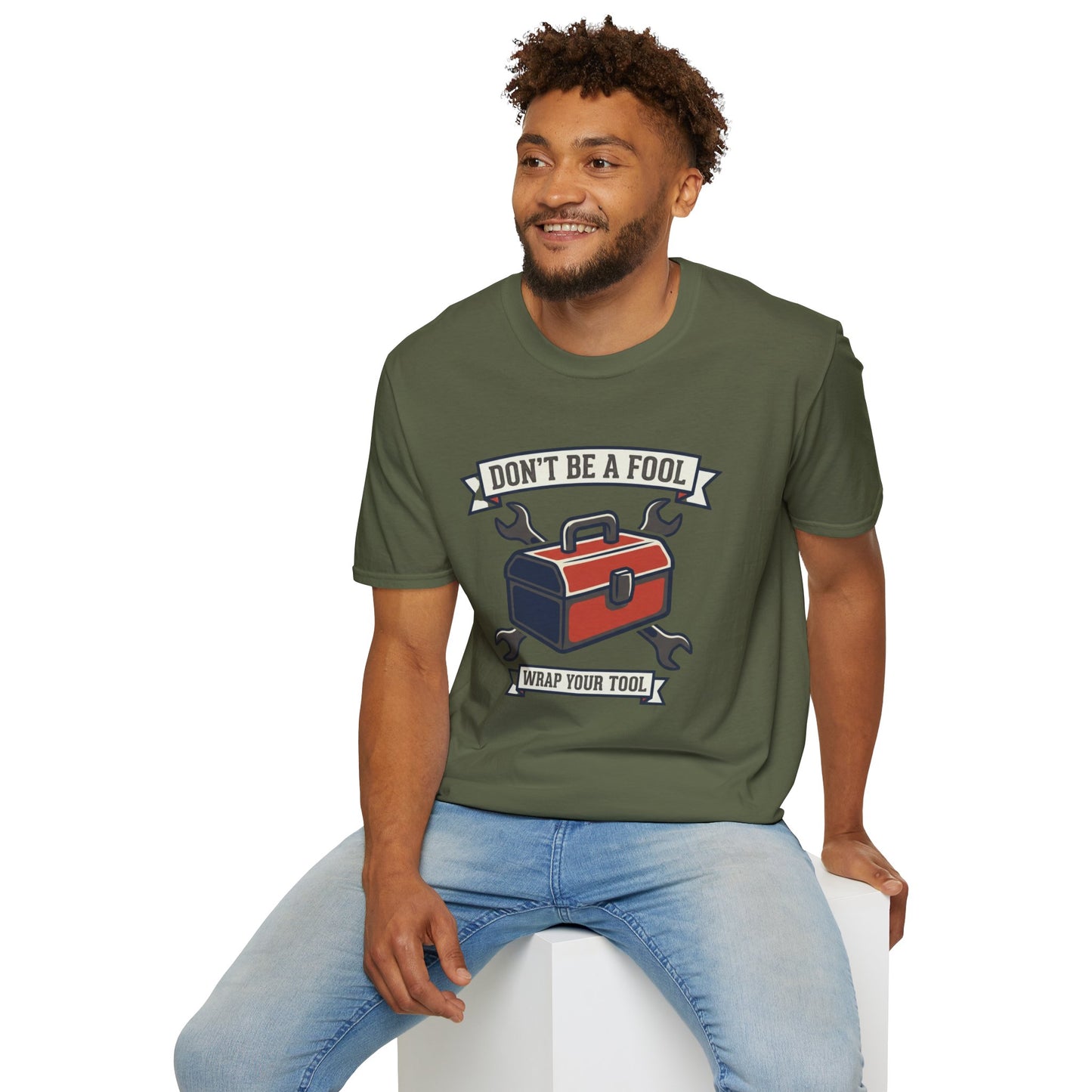 Don't Be a Fool Toolbox T‑Shirt — Wrap Your Tool Shirt for Mechanics & DIYers