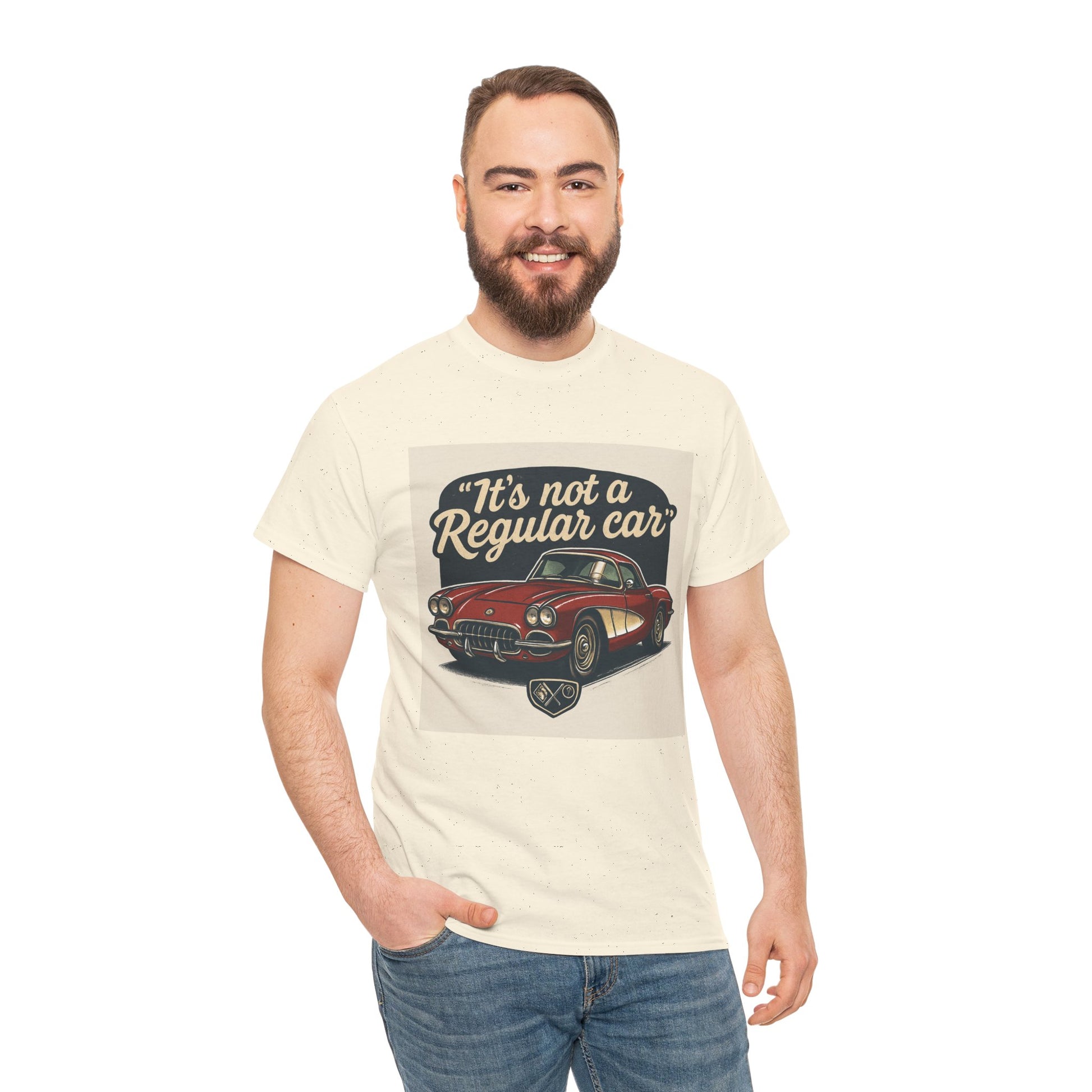Classic Car Tee — "It's Not a Regular Car" Vintage Muscle Car Shirt Printify