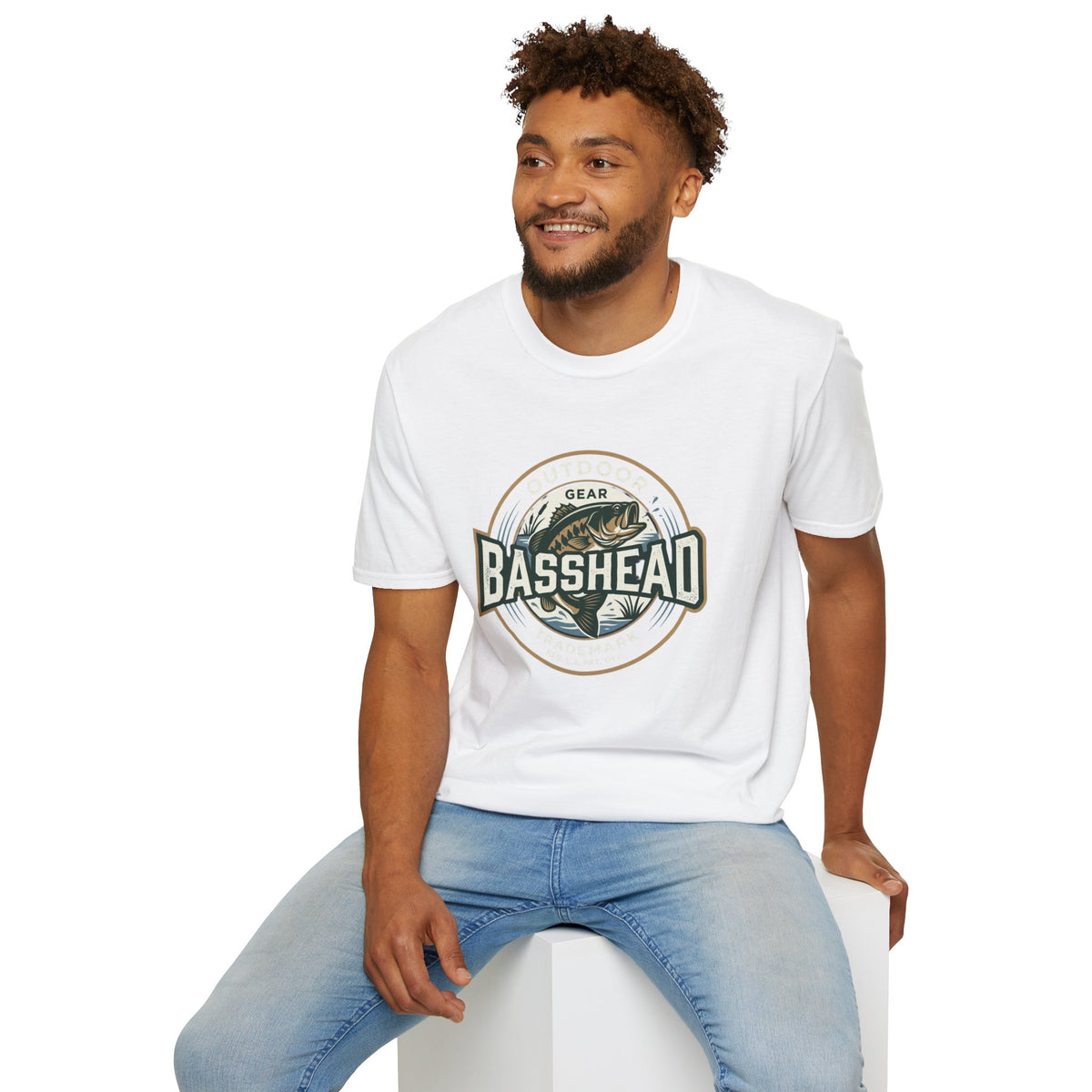 Basshead Fishing T-Shirt — Retro Bass Gear Tee