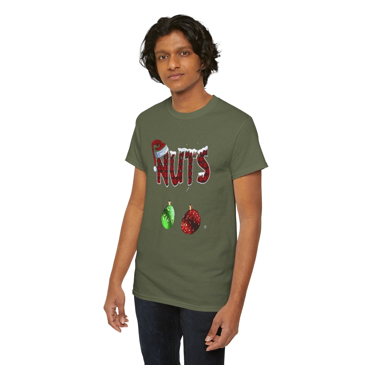 Holiday 'Nuts' Tee — Funny Christmas Ornament Graphic T-Shirt Printify