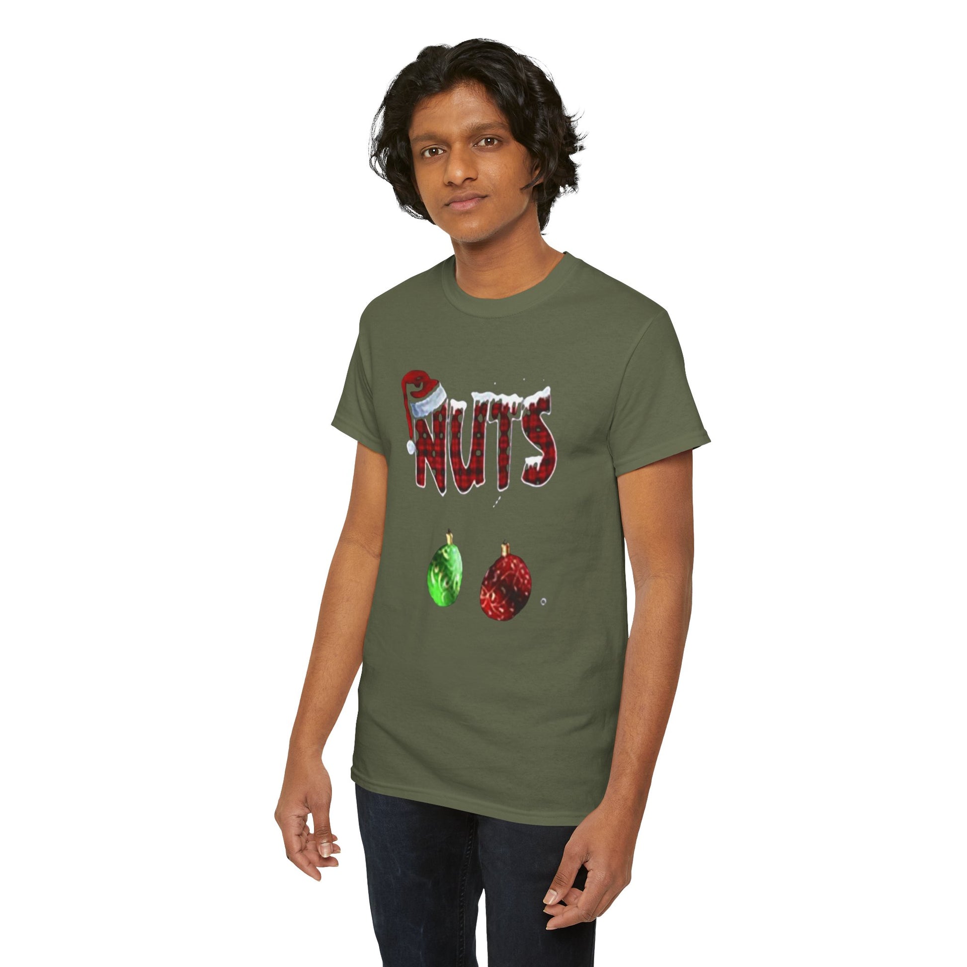 Holiday 'Nuts' Tee — Funny Christmas Ornament Graphic T-Shirt Printify