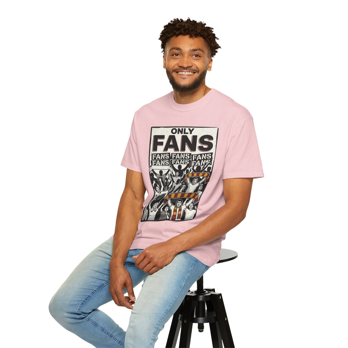 Only Fans Crowd Graphic T-Shirt — Vintage Sports Fan Tee