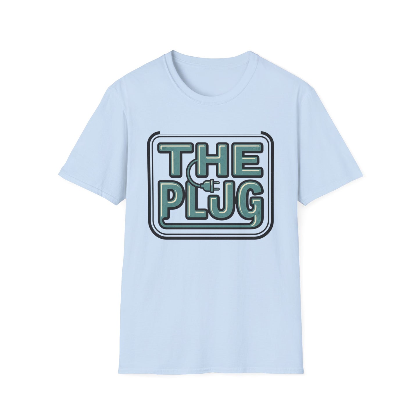 The Plug Graphic T-Shirt — Retro Power Cord Logo Tee