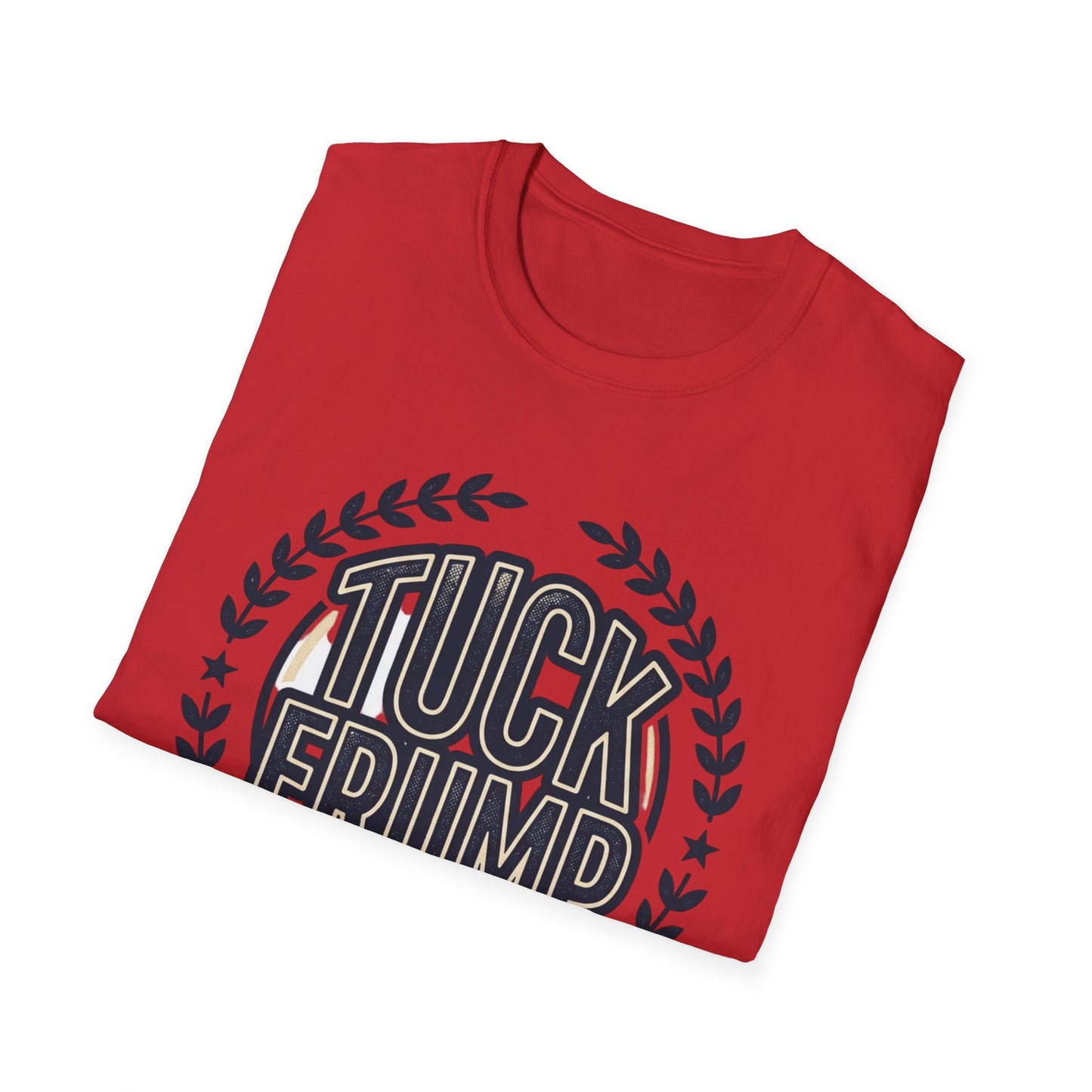"Tuck Frump" Vintage Laurel Emblem Political Satire Tee