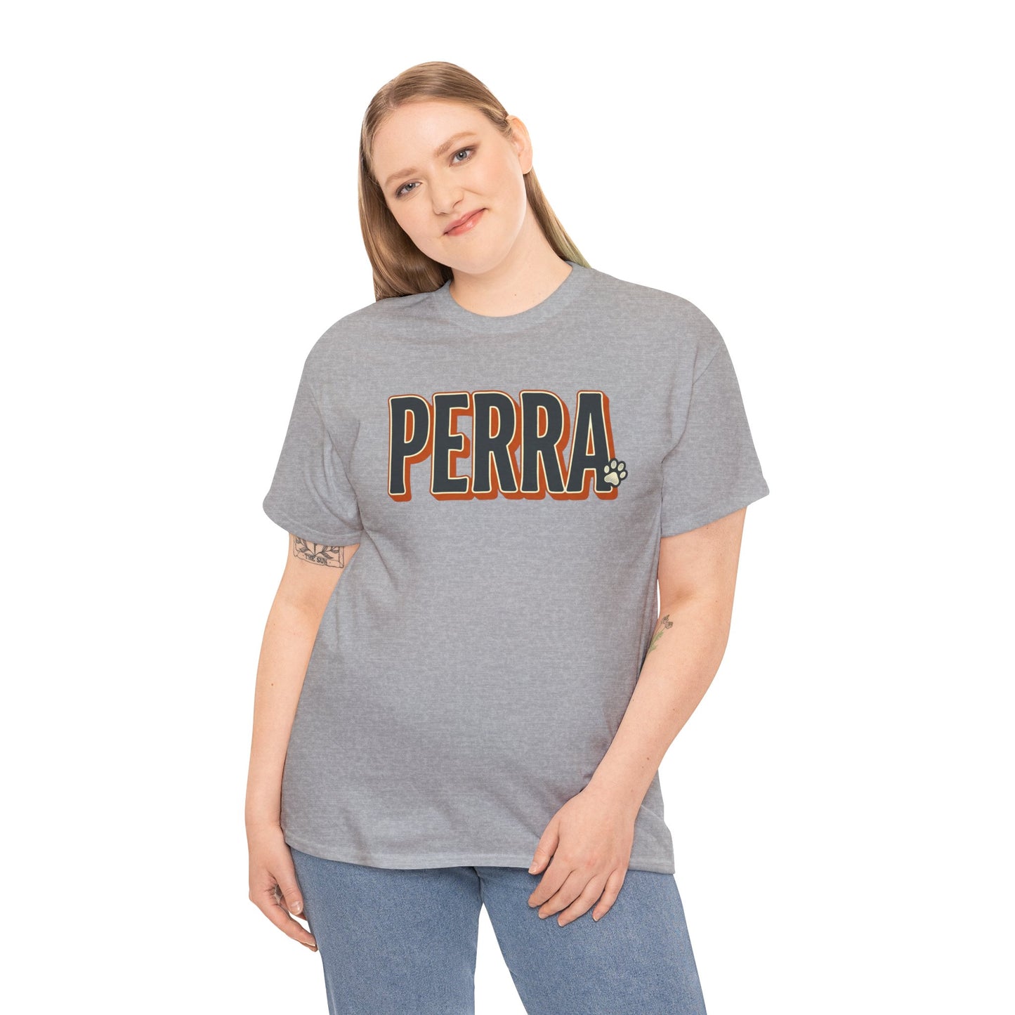 Perra Graphic Tee – Bold Retro Lettering T-Shirt