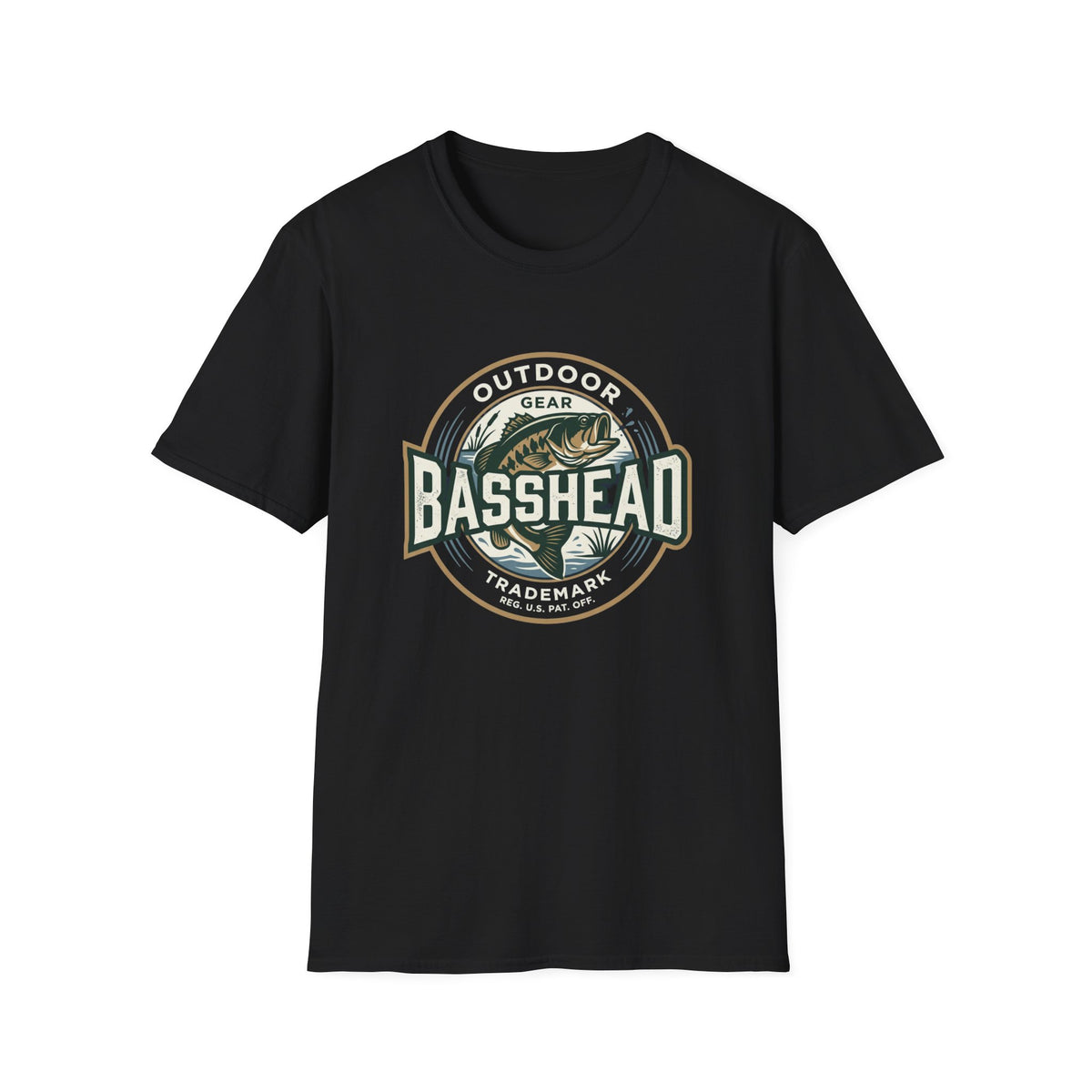 Basshead Fishing T-Shirt — Retro Bass Gear Tee