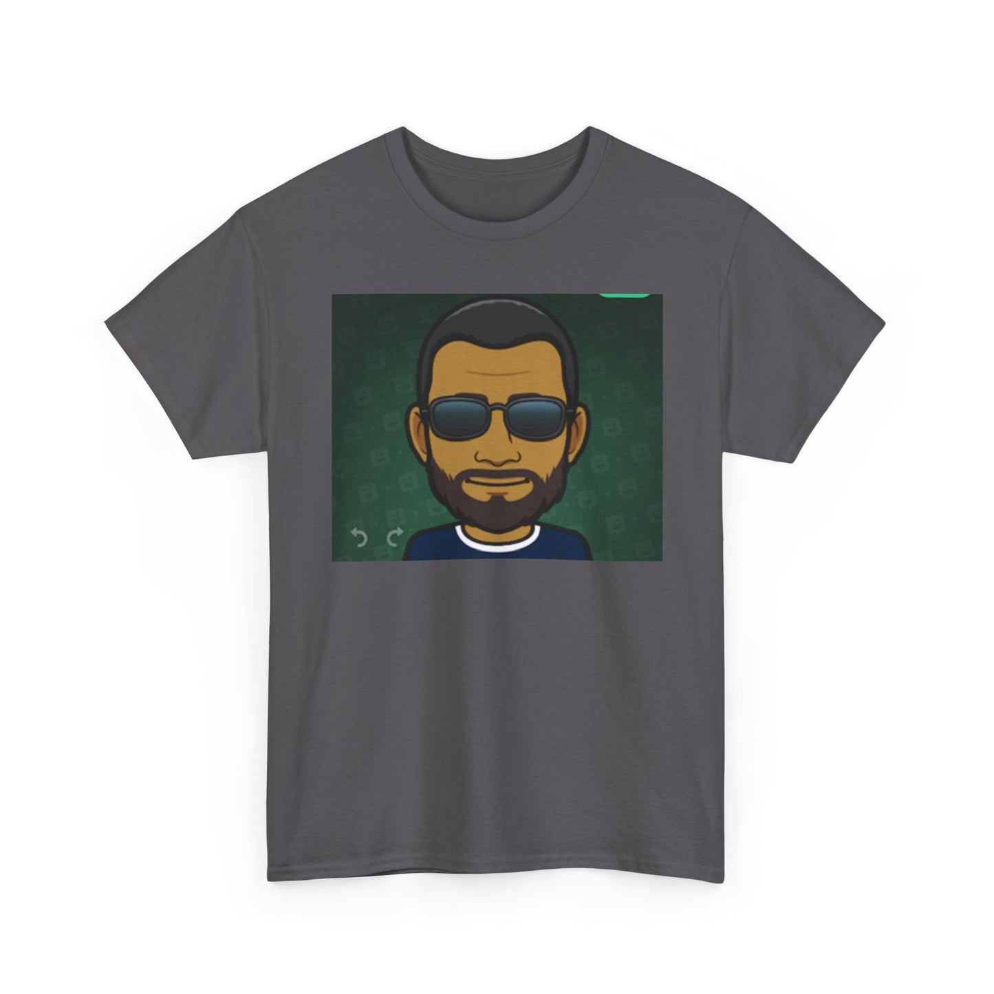 Bitmoji Portrait Tee — Cool Sunglasses Avatar Graphic T-Shirt Printify