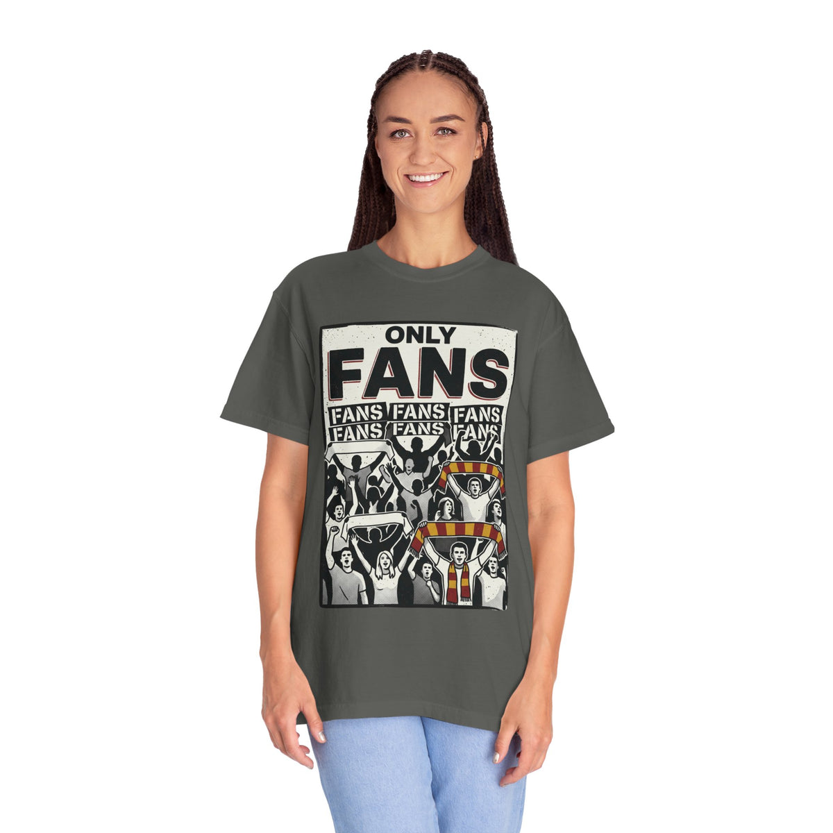 Only Fans Crowd Graphic T-Shirt — Vintage Sports Fan Tee