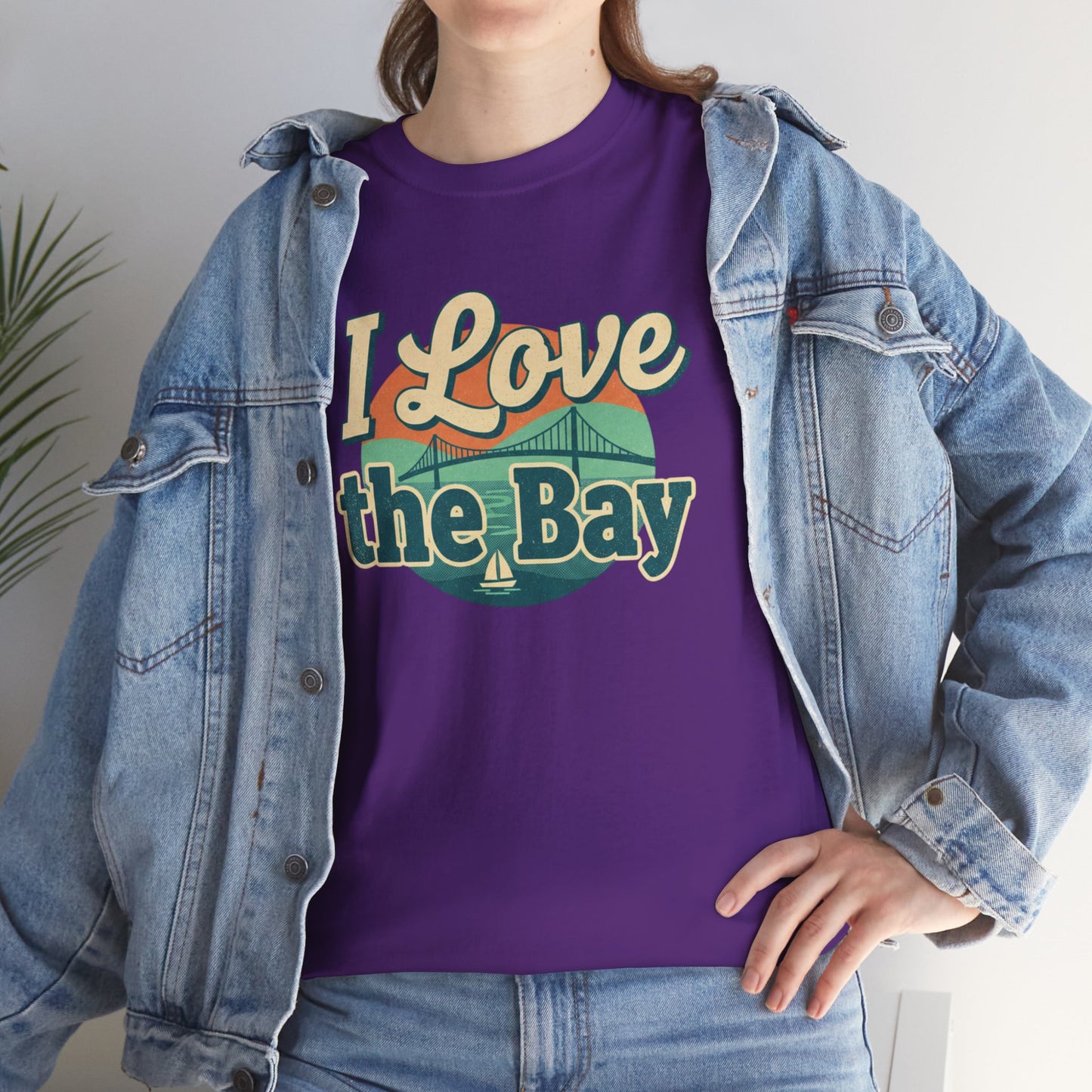 I Love the Bay T-Shirt — Retro Coastal Tee for Bay Lovers