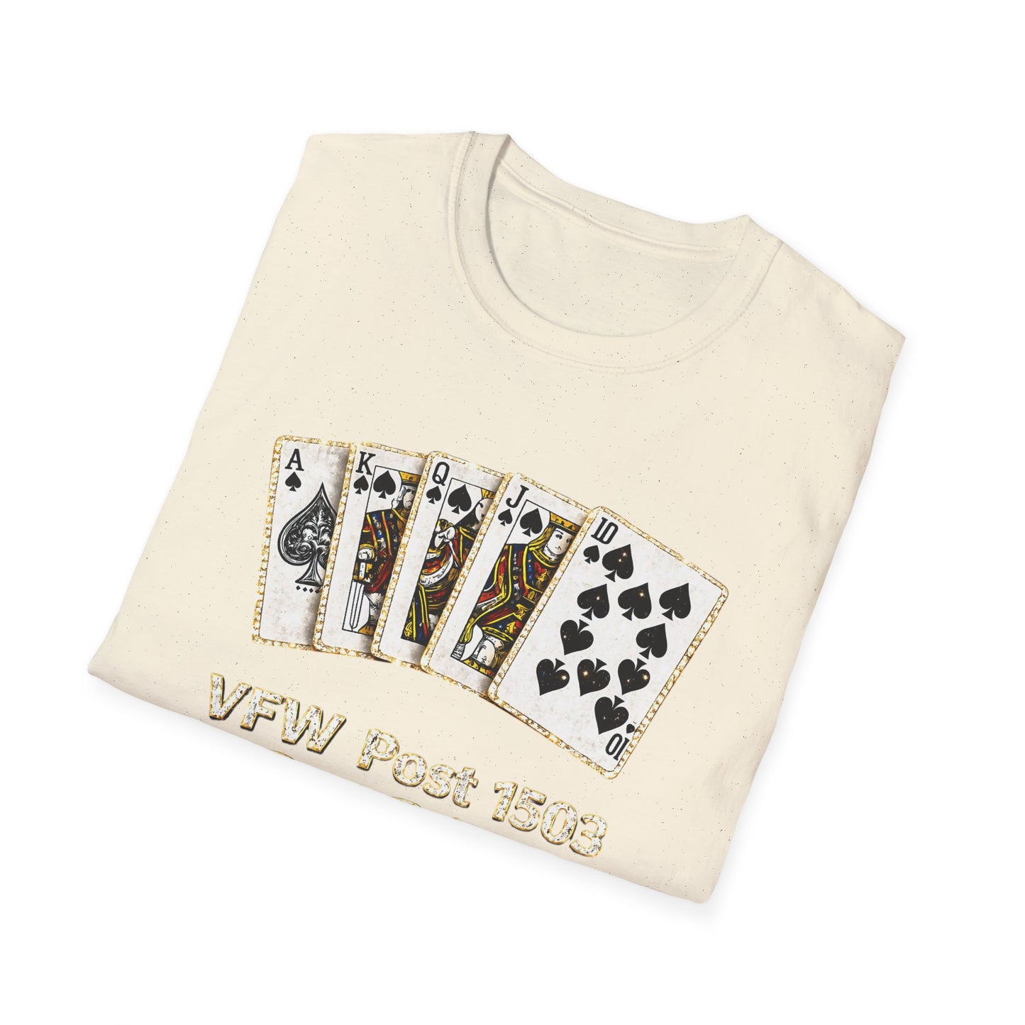 Bid Whist Playing Cards Tee — VFW Post 1503 Card Game T-Shirt