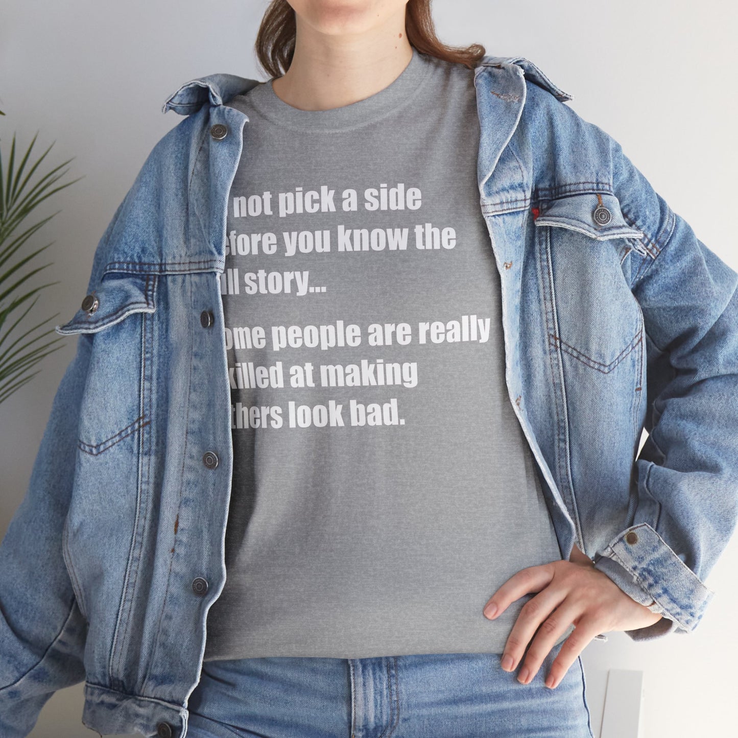 Don't pick a side before you know