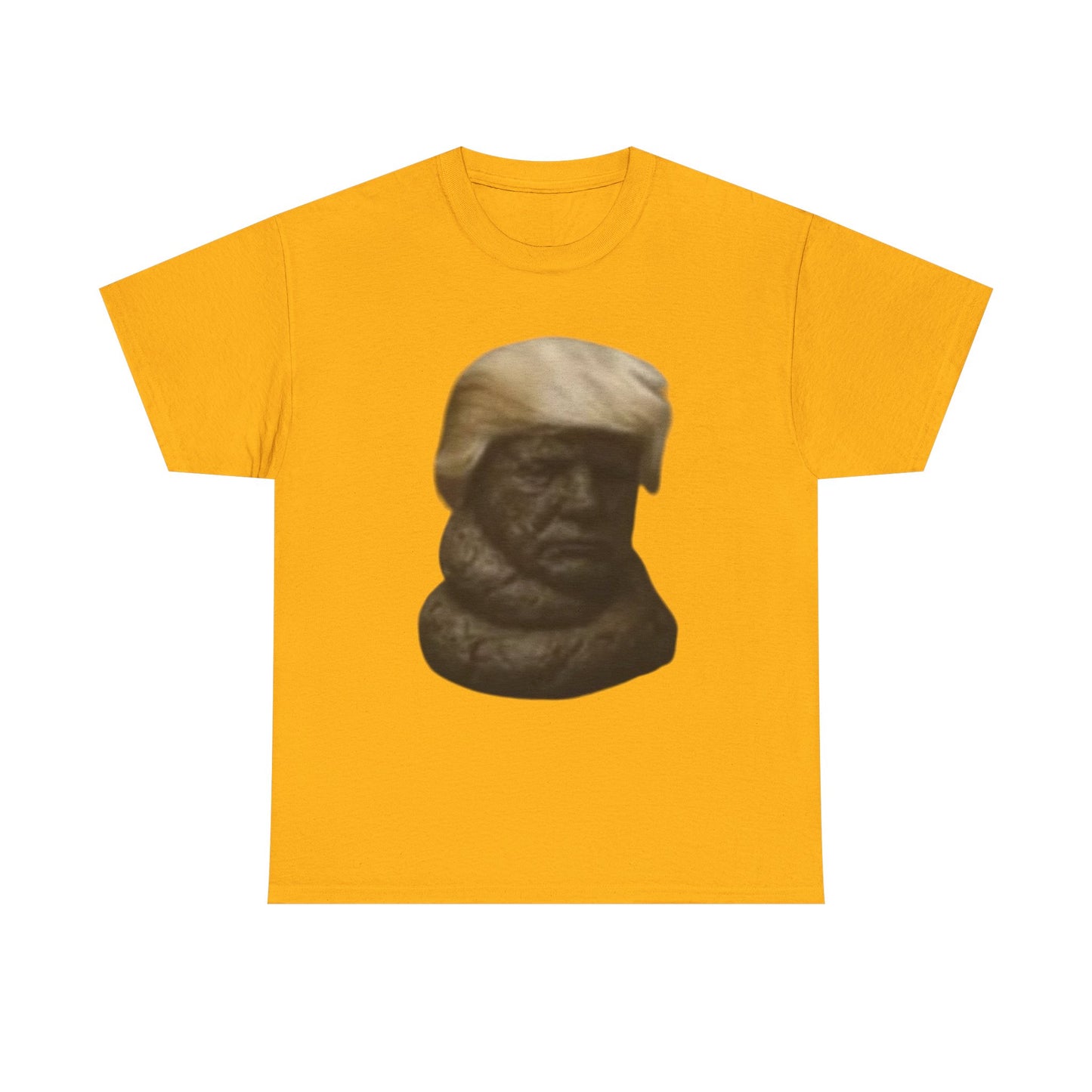 Graphic Tee — Bronze Bust Illustration T‑Shirt