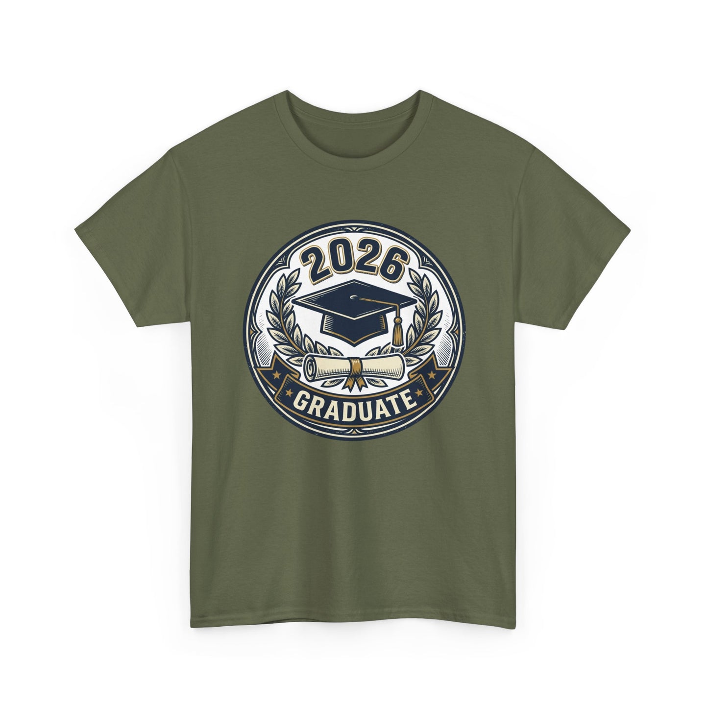 2026 Graduate T-Shirt — Graduation Cap Emblem Tee