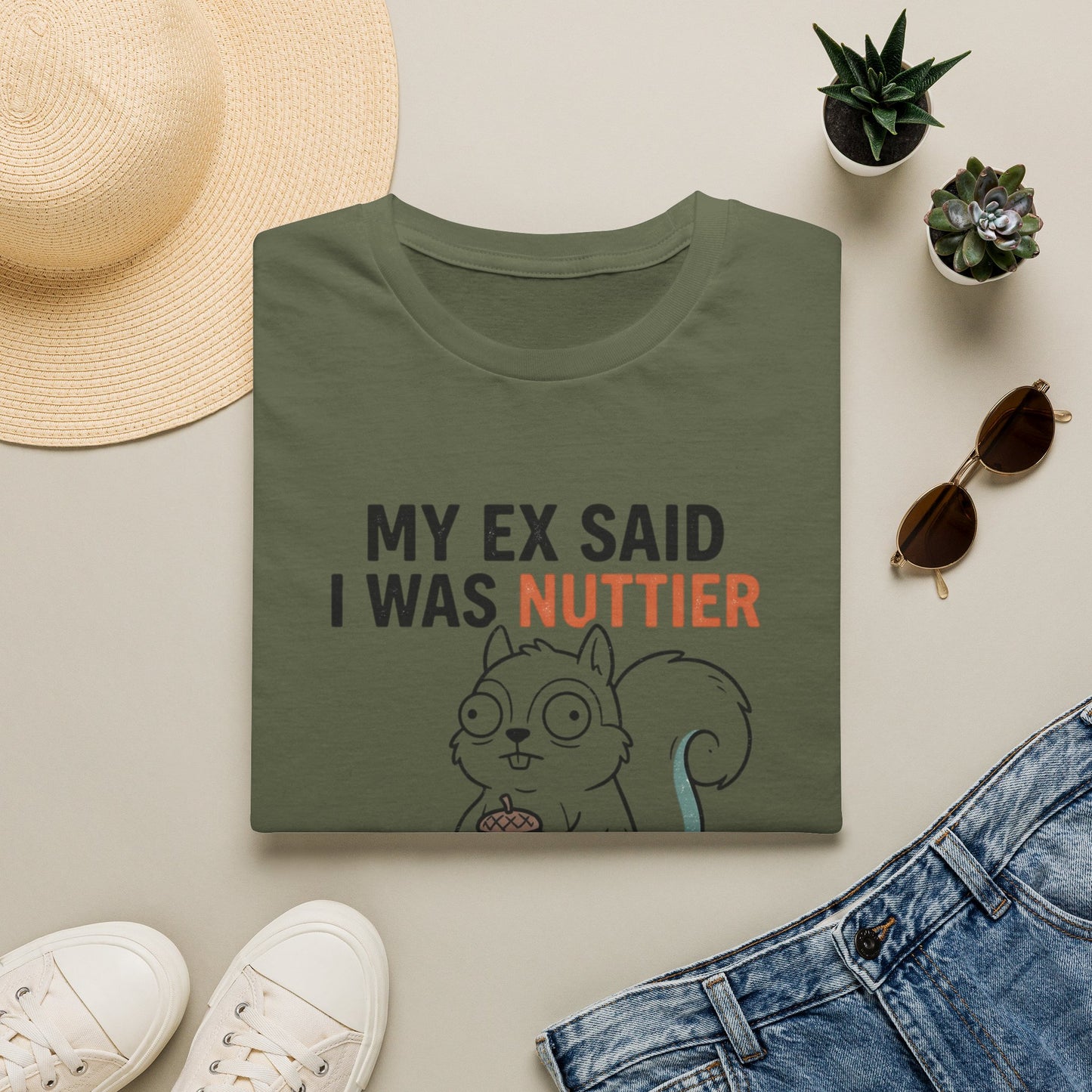 'My Ex Said I Was Nuttier Than Squirrel Shit' T-Shirt — Cute Squirrel Graphic Funny