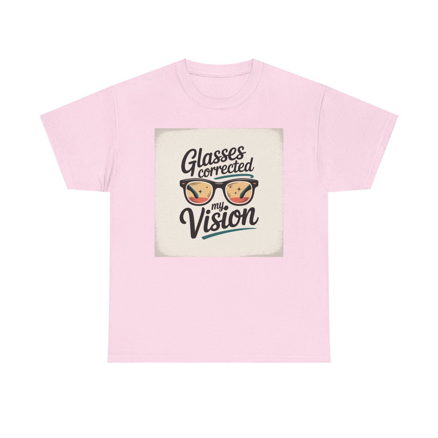 T-Shirt — "Glasses Corrected My Vision" Retro Eyewear Graphic Tee