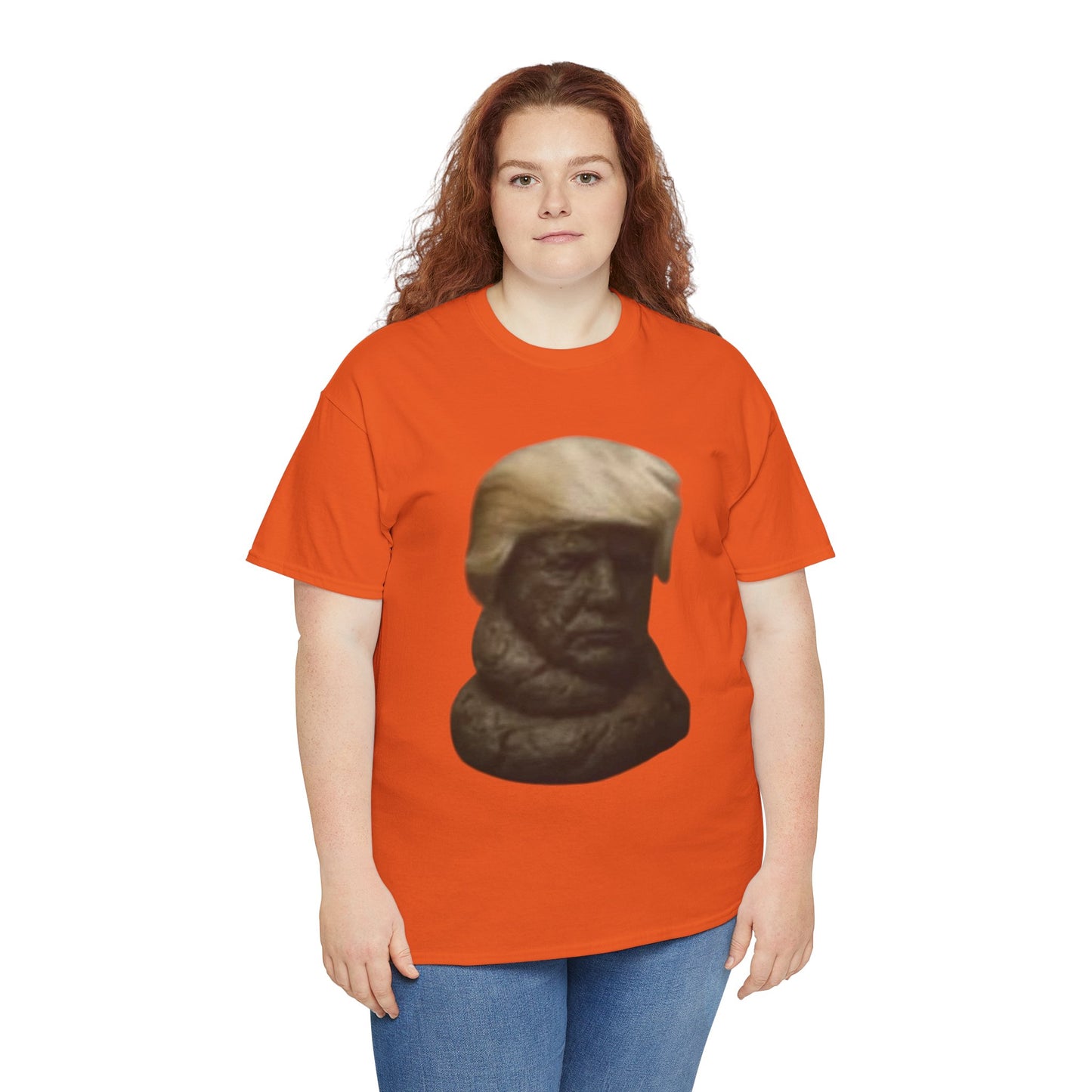 Graphic Tee — Bronze Bust Illustration T‑Shirt